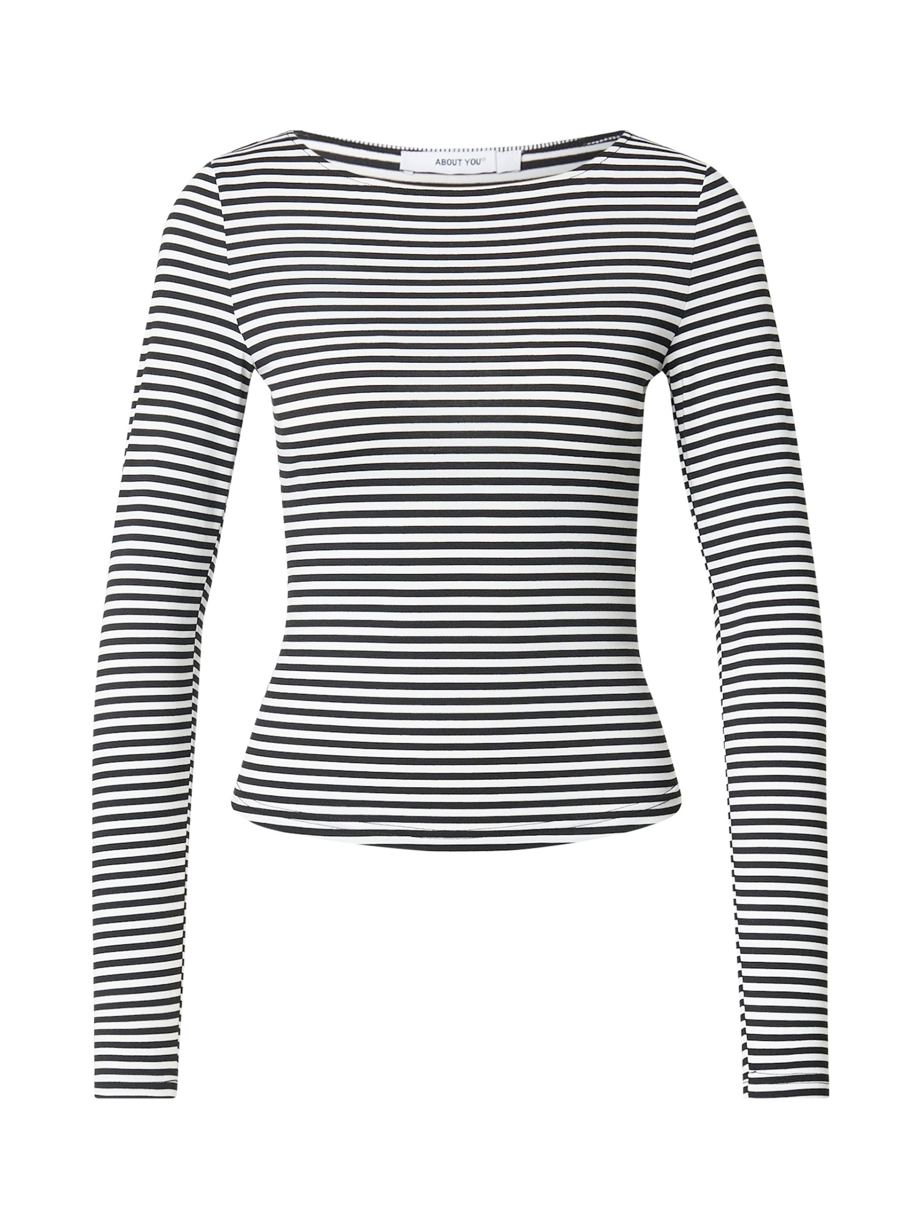ABOUT YOU Majica 'Branka' črna / bela