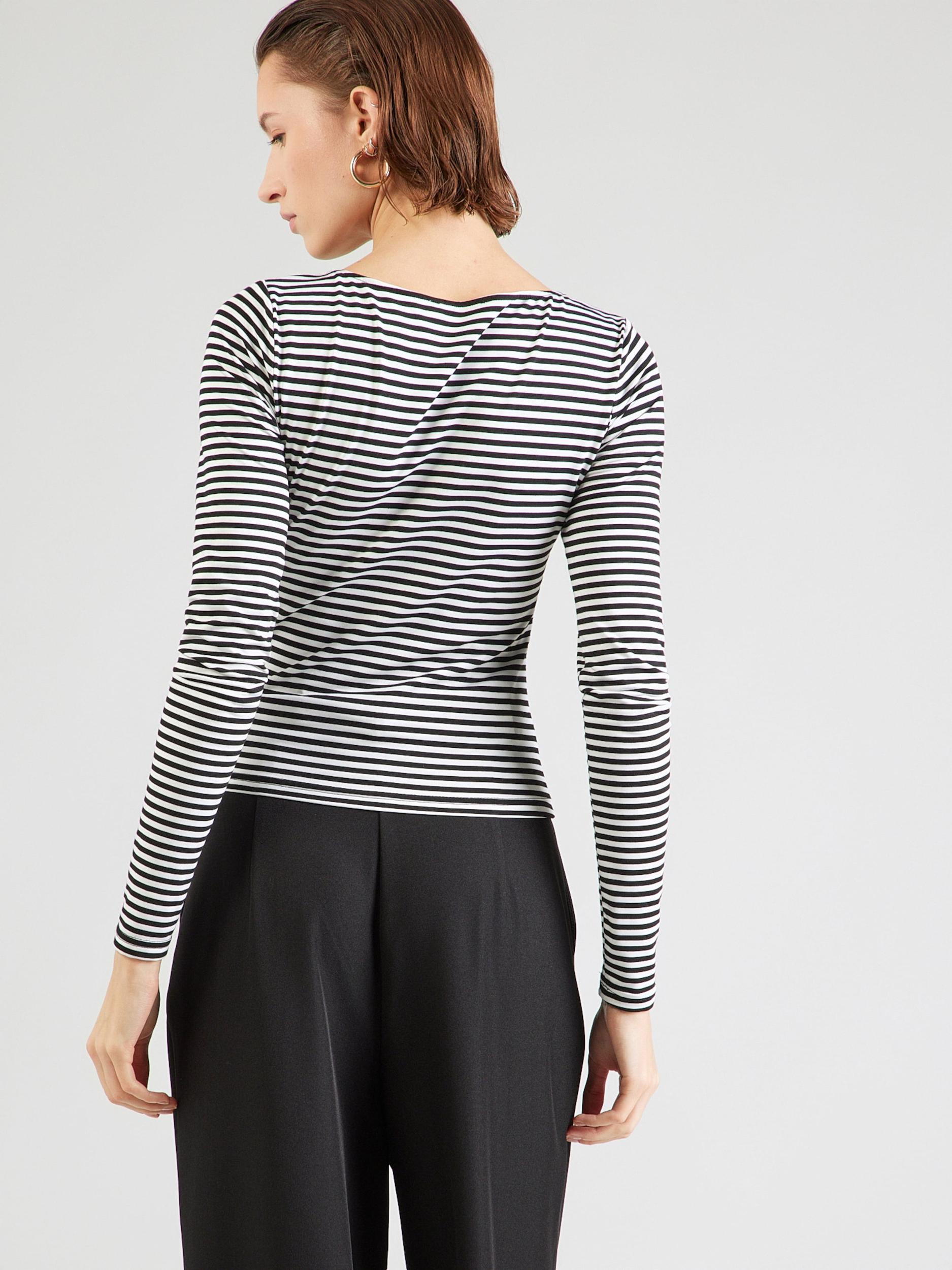 ABOUT YOU Majica 'Branka' črna / bela