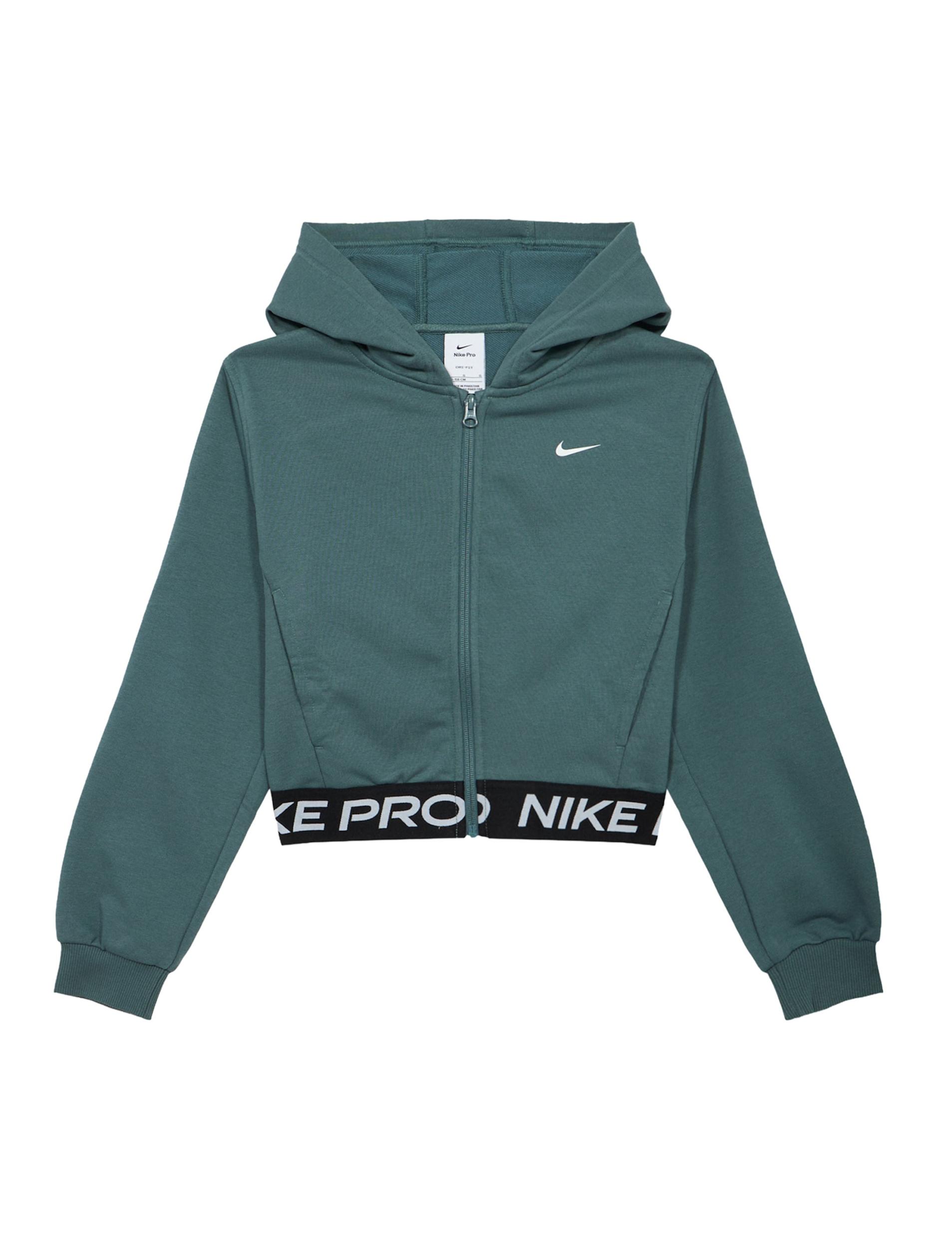 NIKE Športna jopa na zadrgo 'Pro' temno zelena / črna / bela