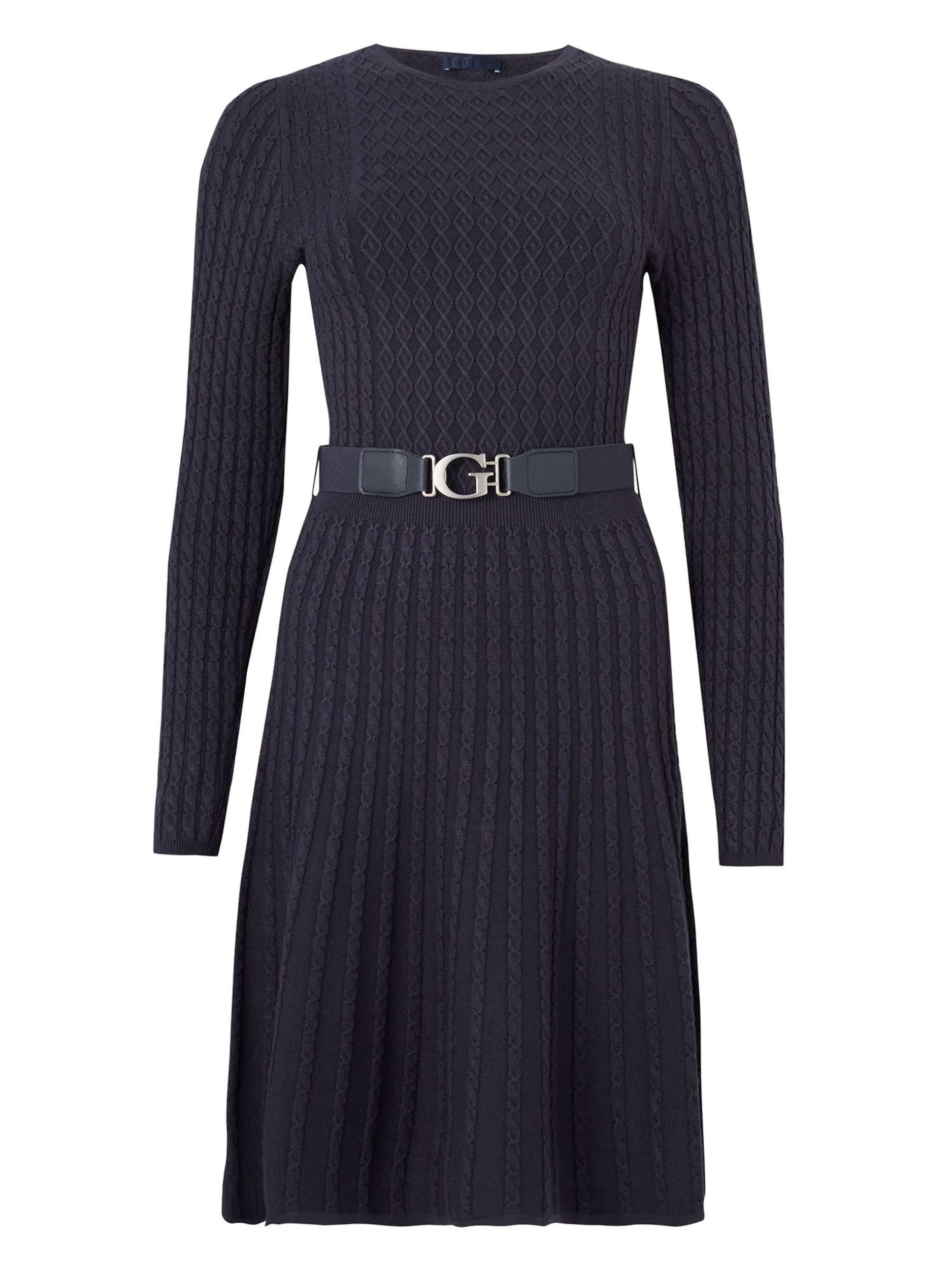 GUESS Pletena obleka 'HANA' mornarska