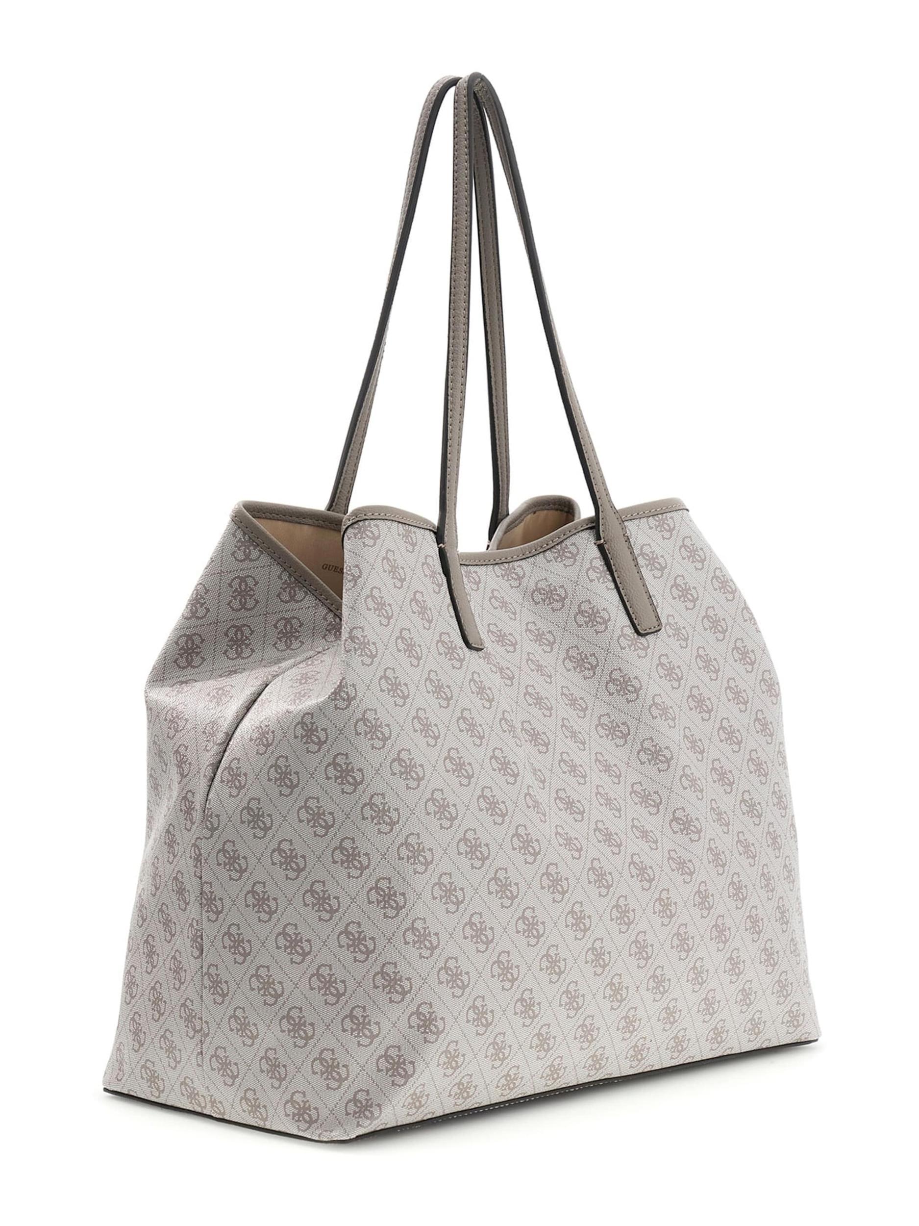 GUESS Nakupovalna torba 'Victtoria' temno siva / svetlo siva