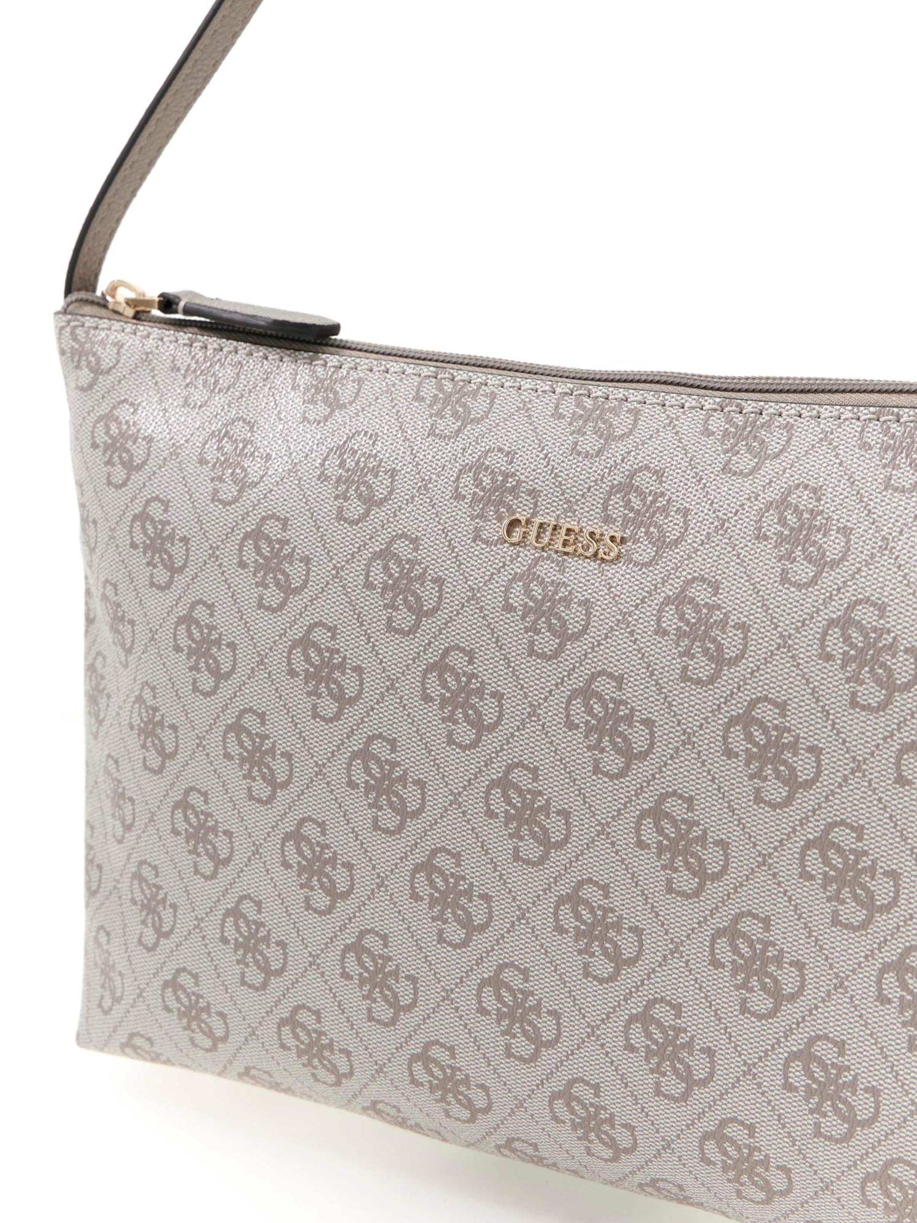 GUESS Nakupovalna torba 'Victtoria' temno siva / svetlo siva