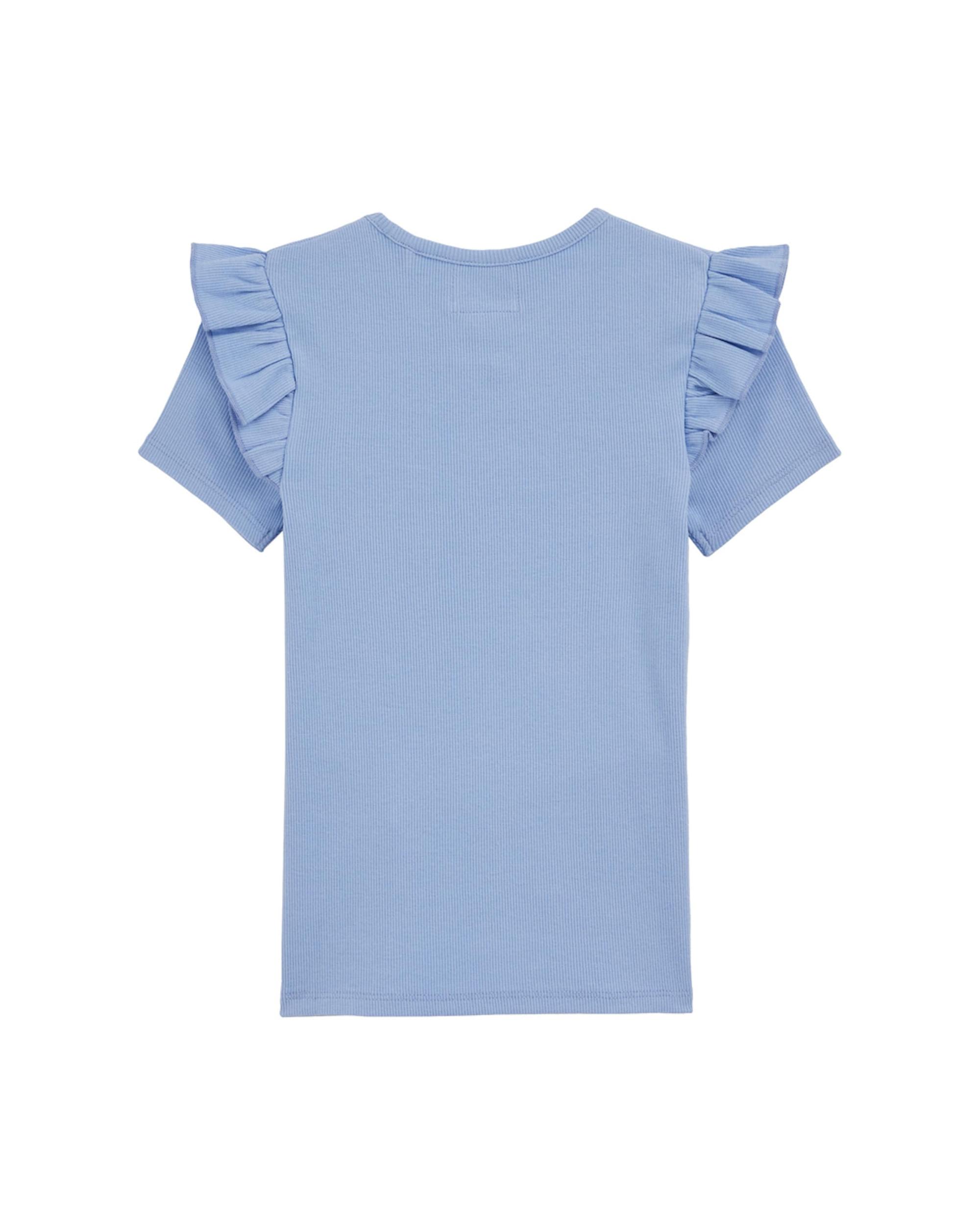 WE Fashion Majica 'Meisjes' pastelno modra