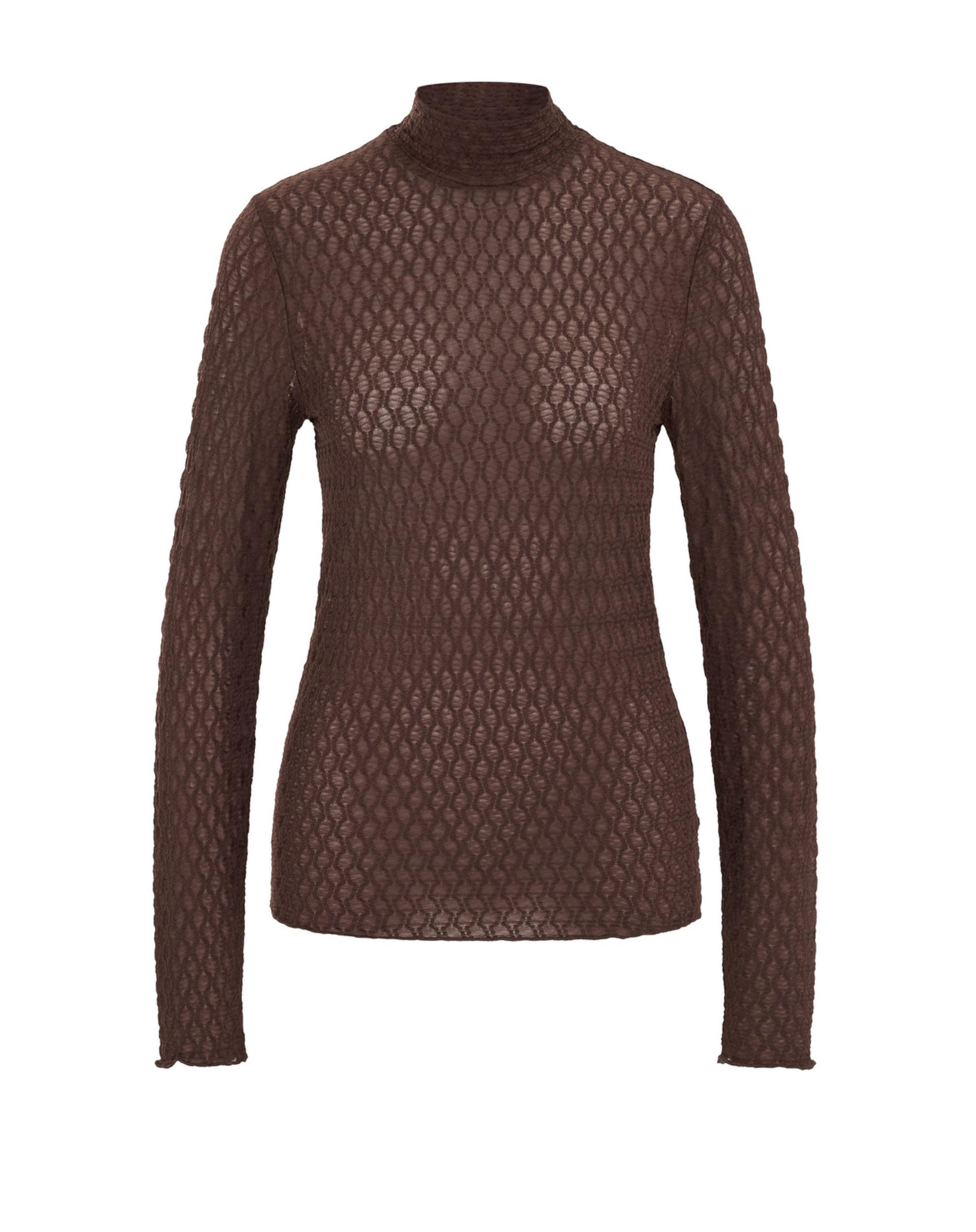 WE Fashion Majica temno rjava