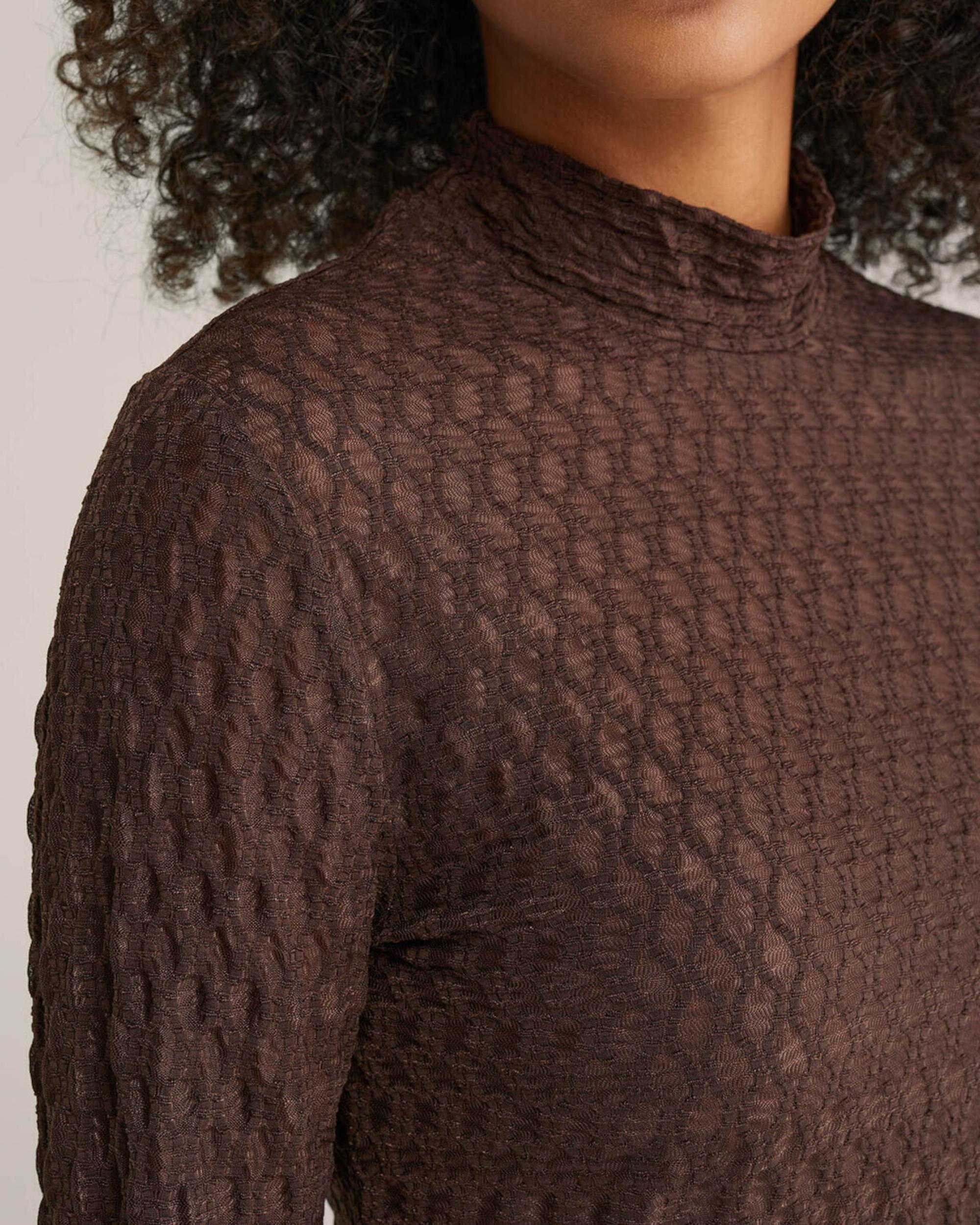 WE Fashion Majica temno rjava