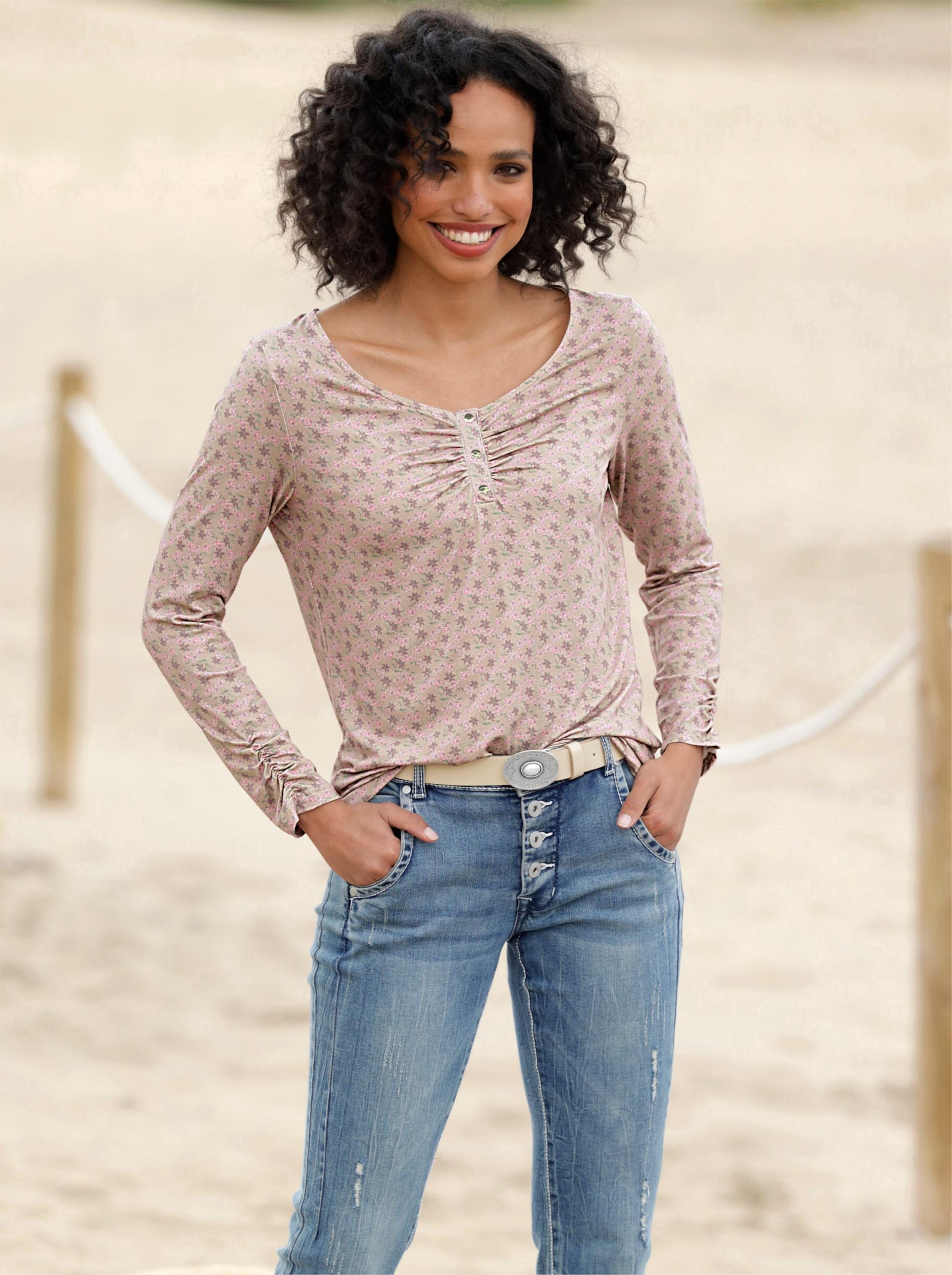 heine Majica bež / jagoda / roza