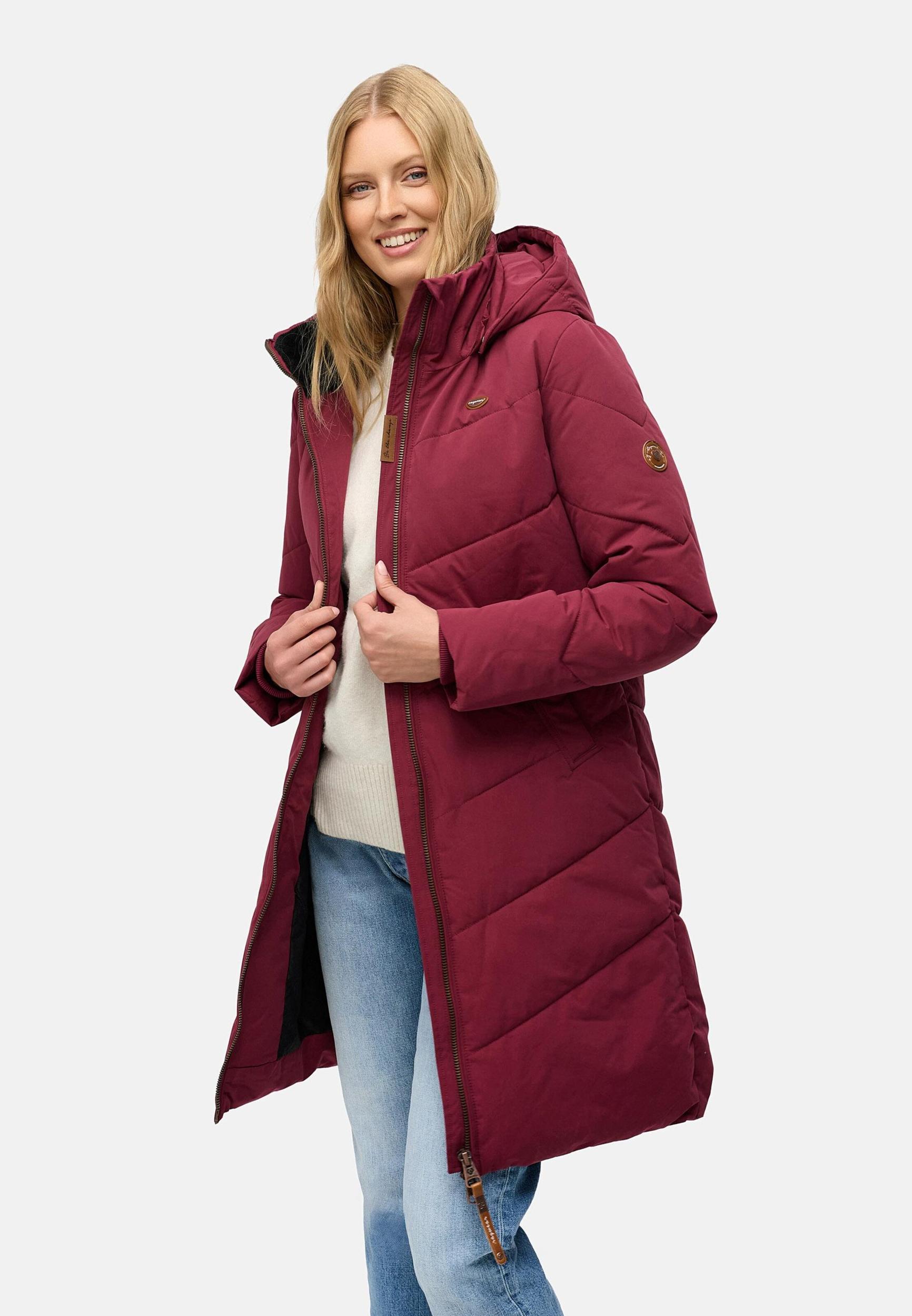 Ragwear Zimski plašč 'Rebelka' bordo