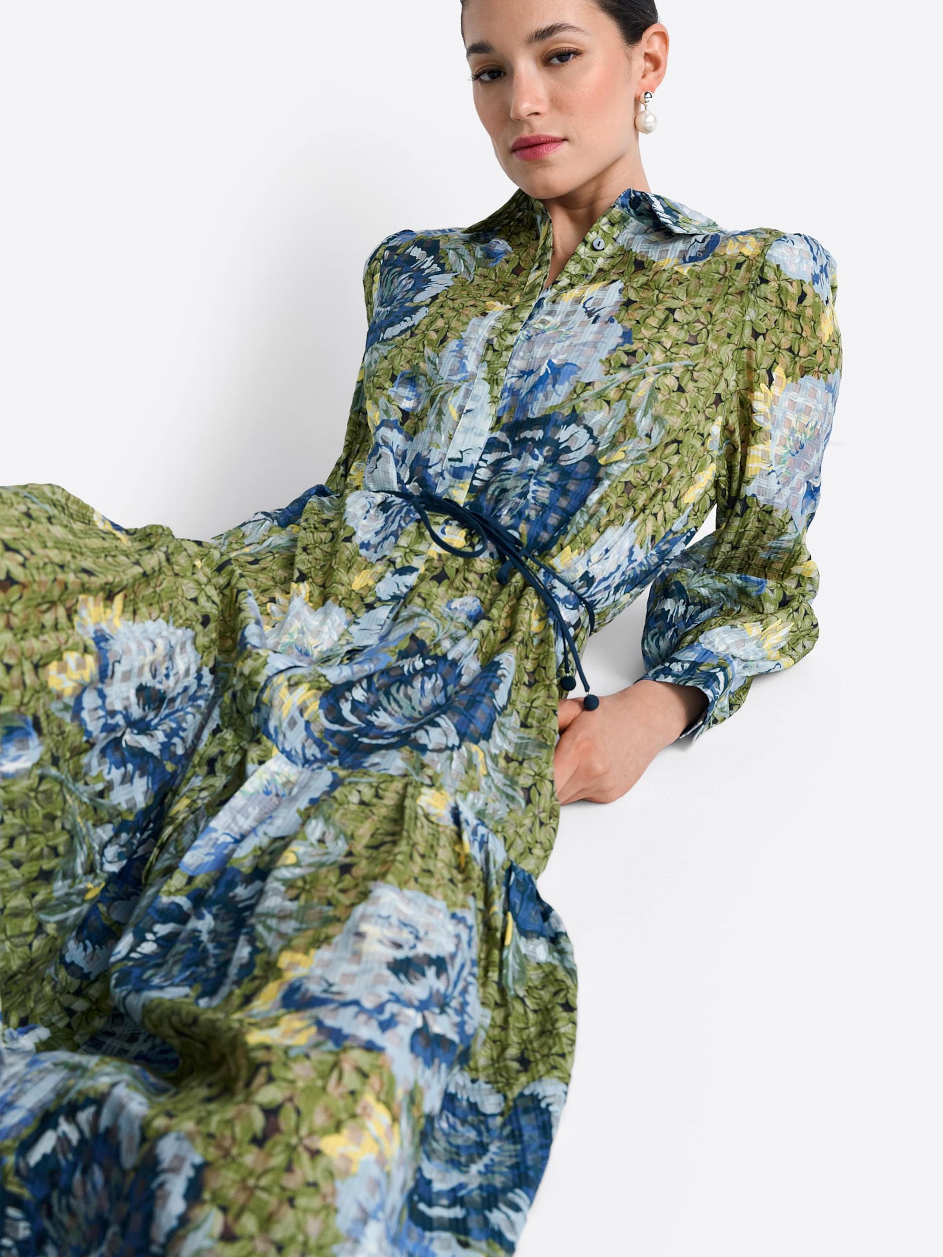 Rich & Royal Dolga srajca svetlo modra / svetlo zelena