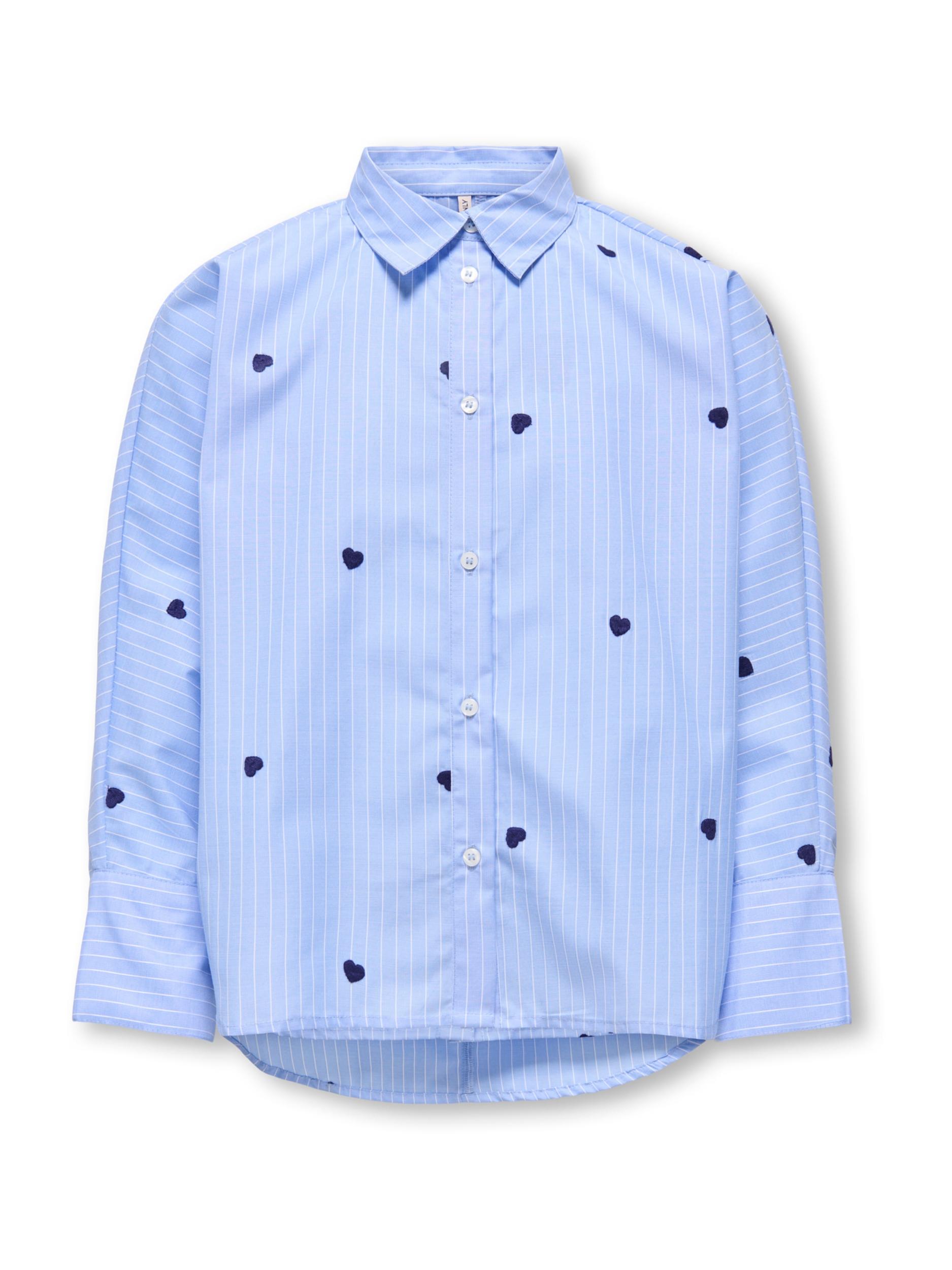 ONLY GIRLS Bluza 'KOGNEW' mornarska / svetlo modra / bela