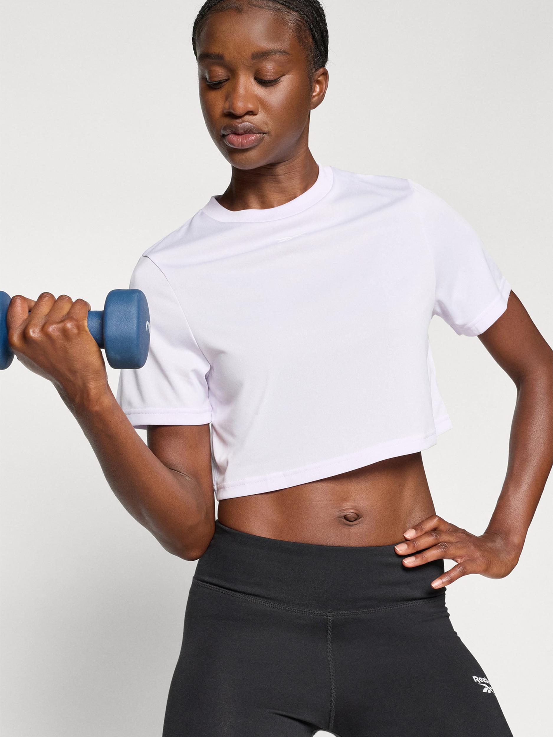 Reebok Funkcionalna majica 'MICHAELA' pastelno lila / bela