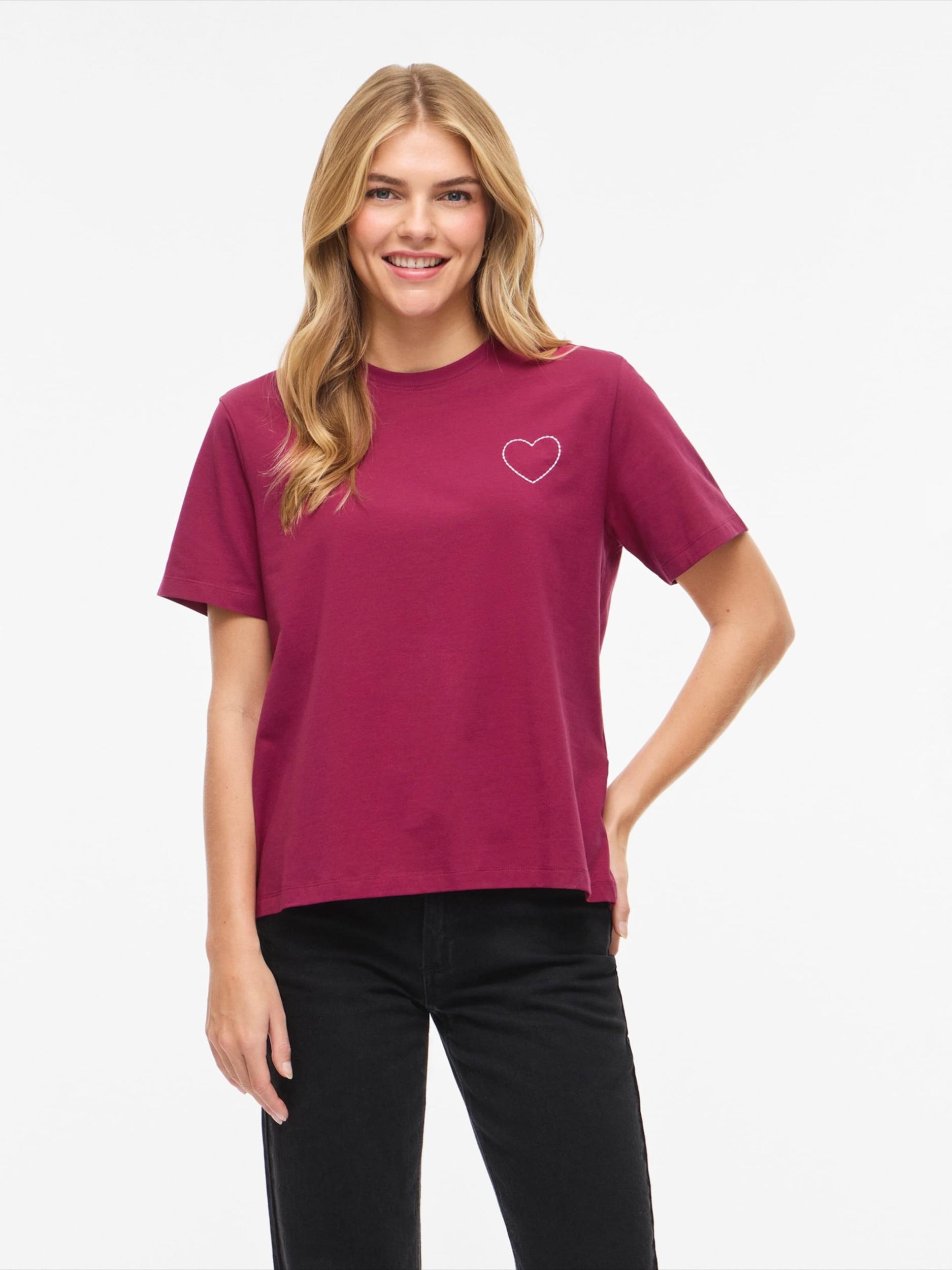 VILA Majica 'VINORA' vinsko rdeča