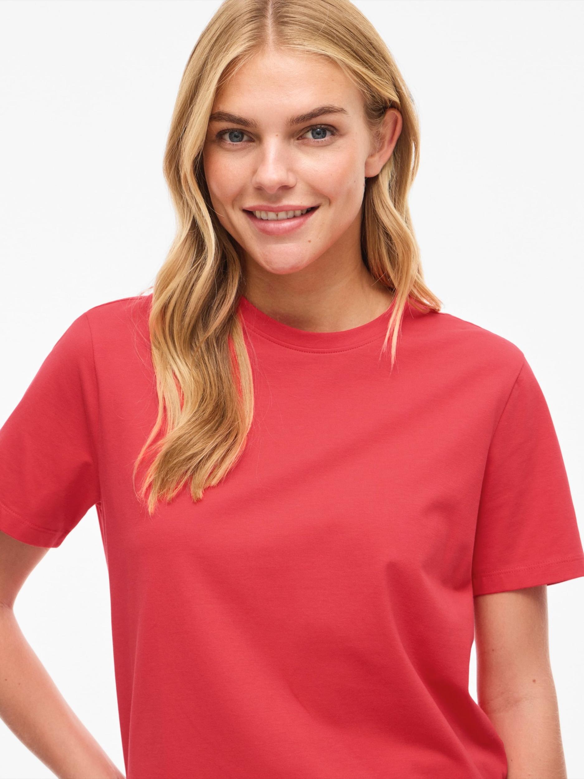 VILA Majica 'VINora' živo rdeča