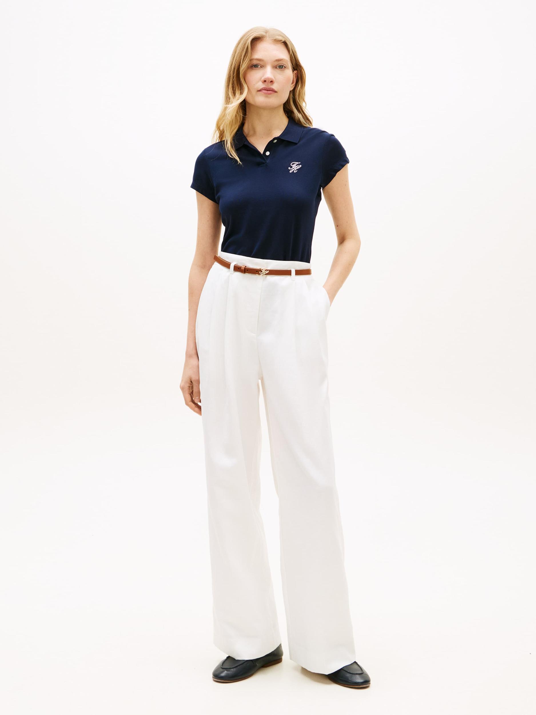 TOMMY HILFIGER Majica '1985' temno modra