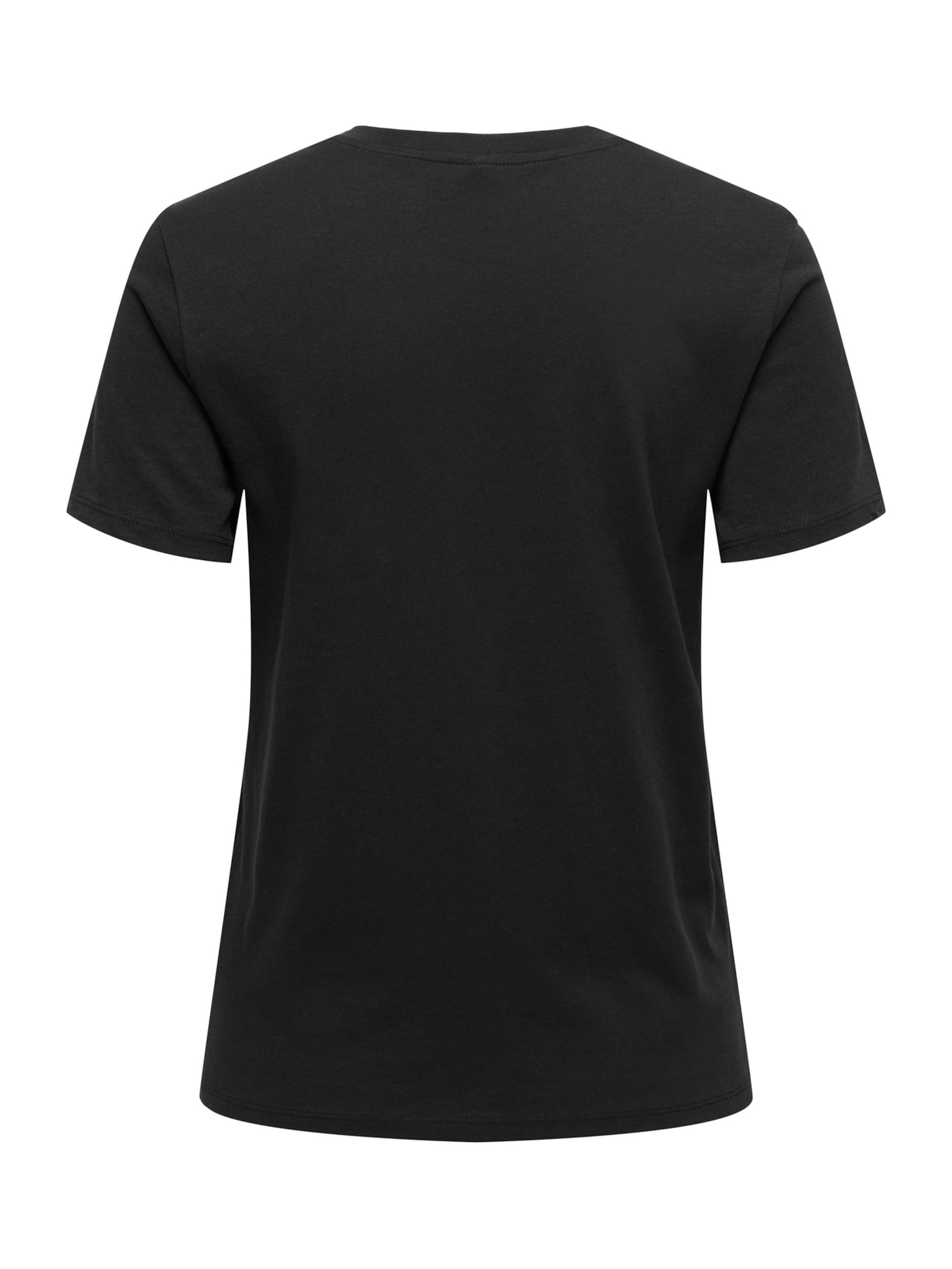 ONLY Majica 'ONLARIANA' črna / srebrna