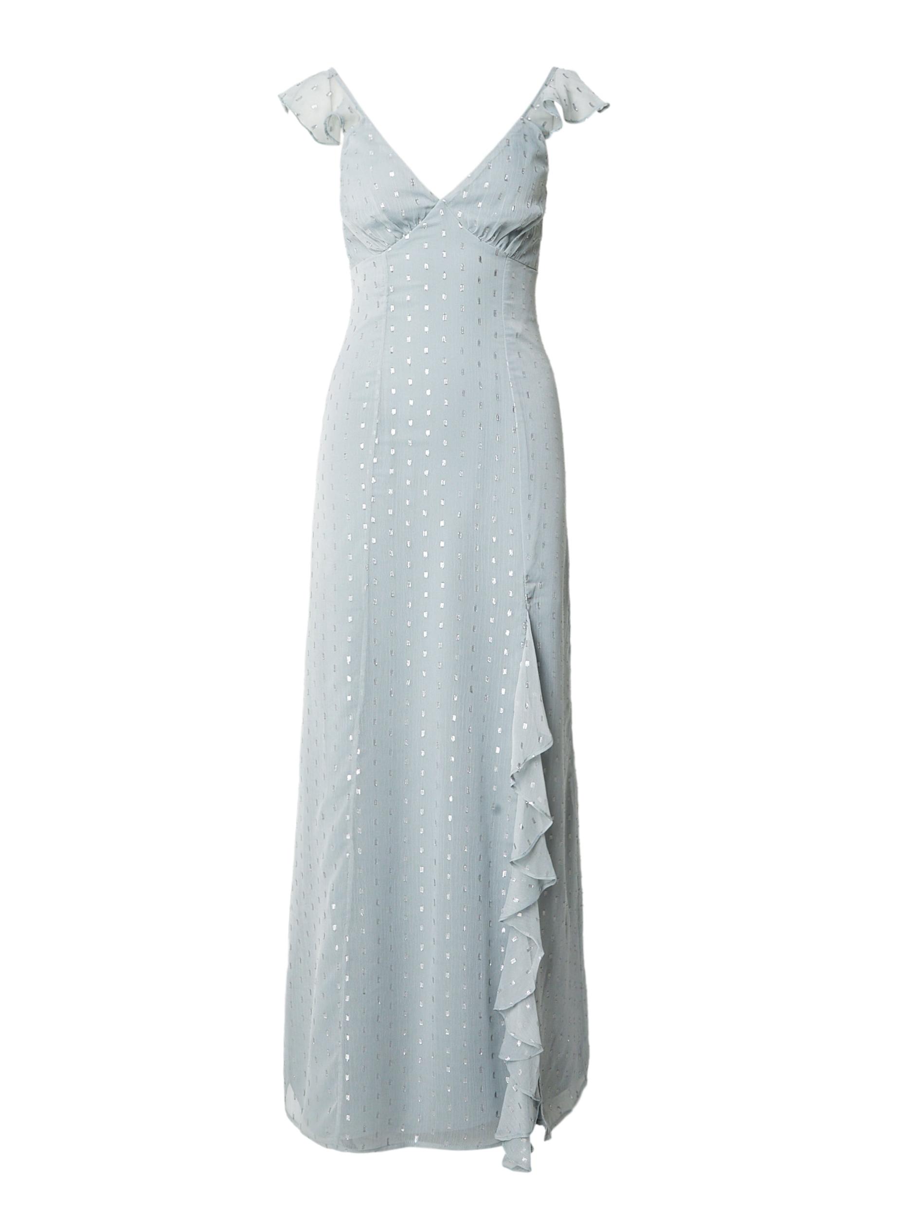 Maya Deluxe Večerna obleka 'Georgette' nebeško modra / srebrna