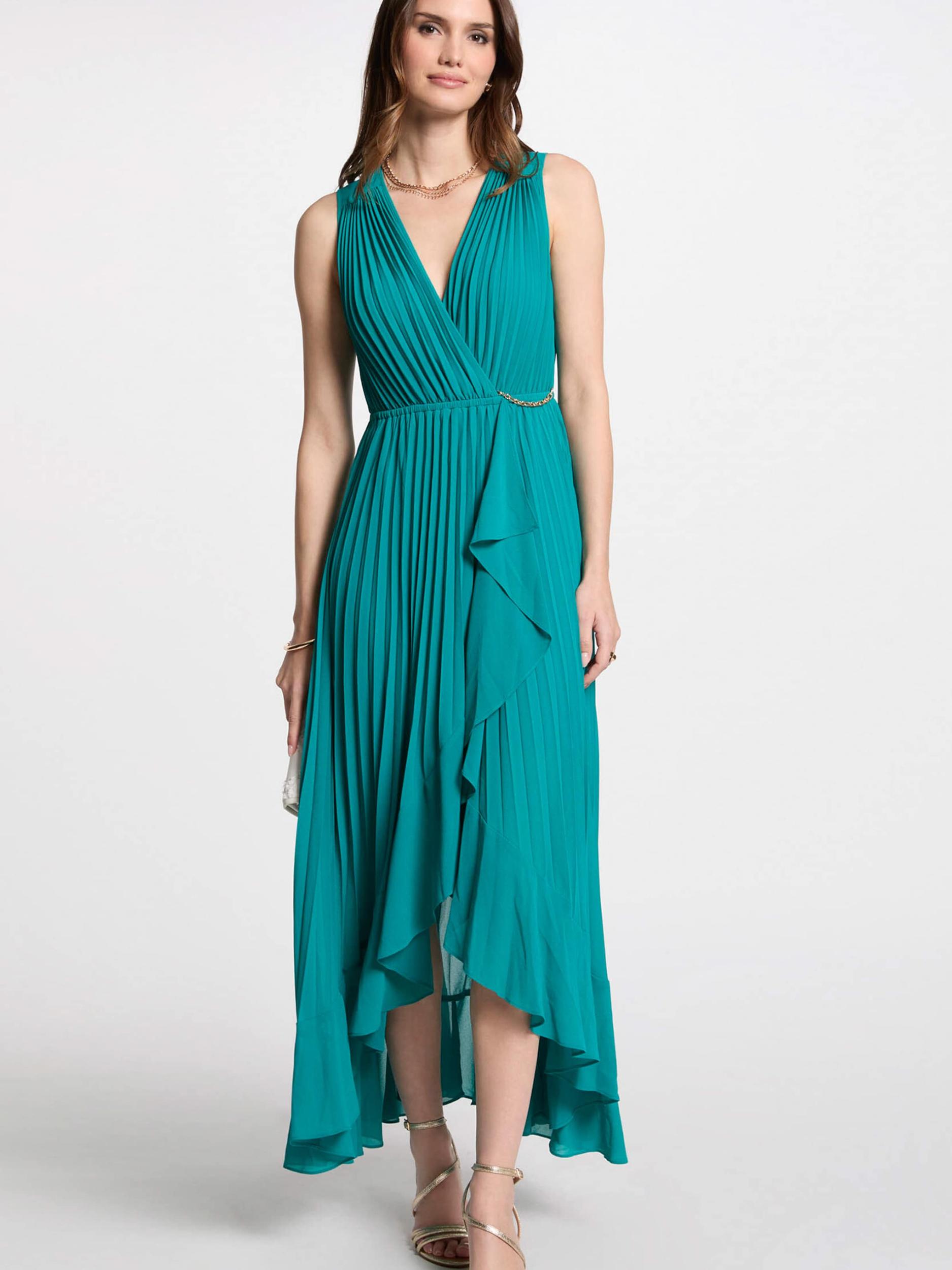 Morgan Večerna obleka cijansko modra