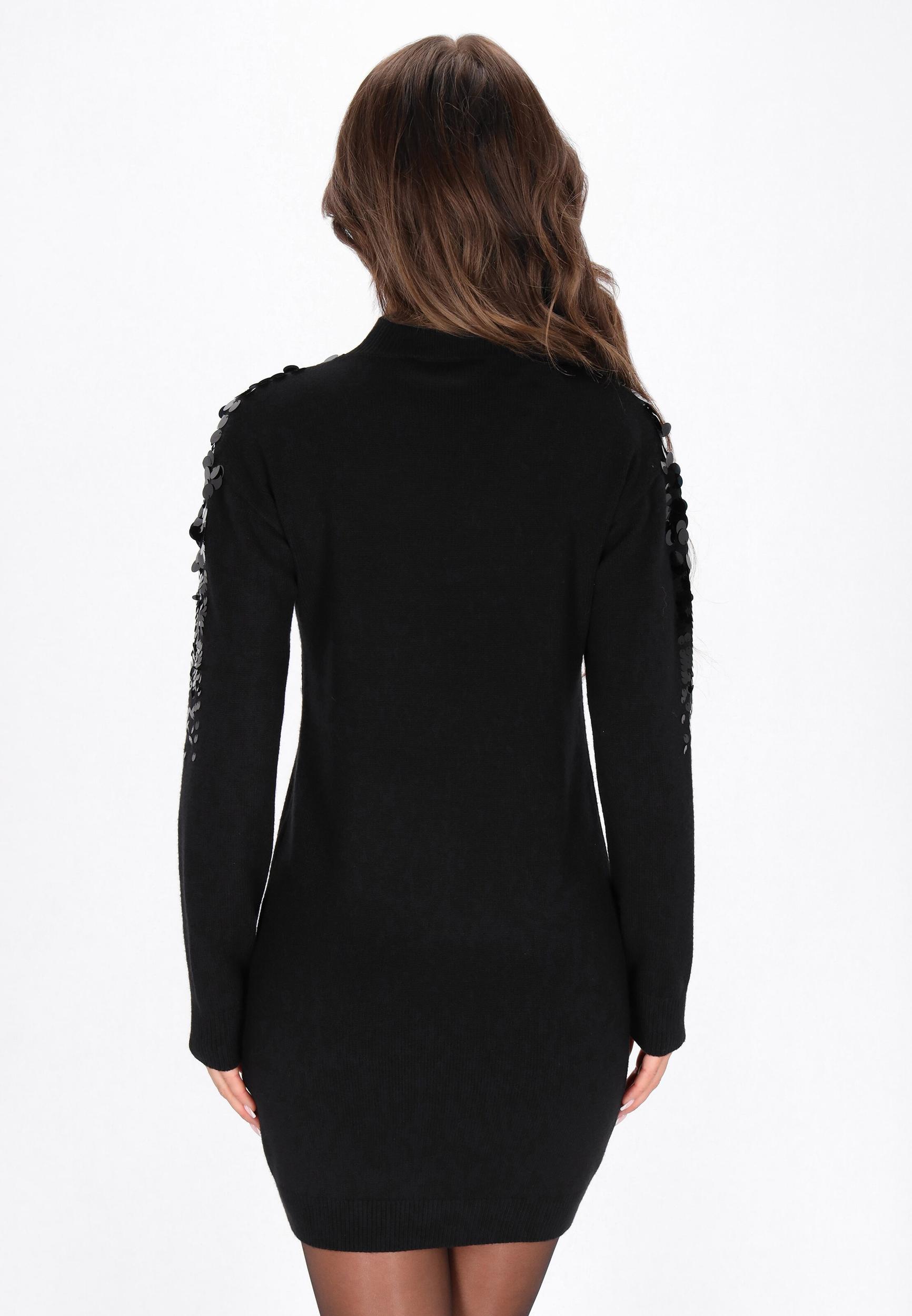 faina Pletena obleka črna