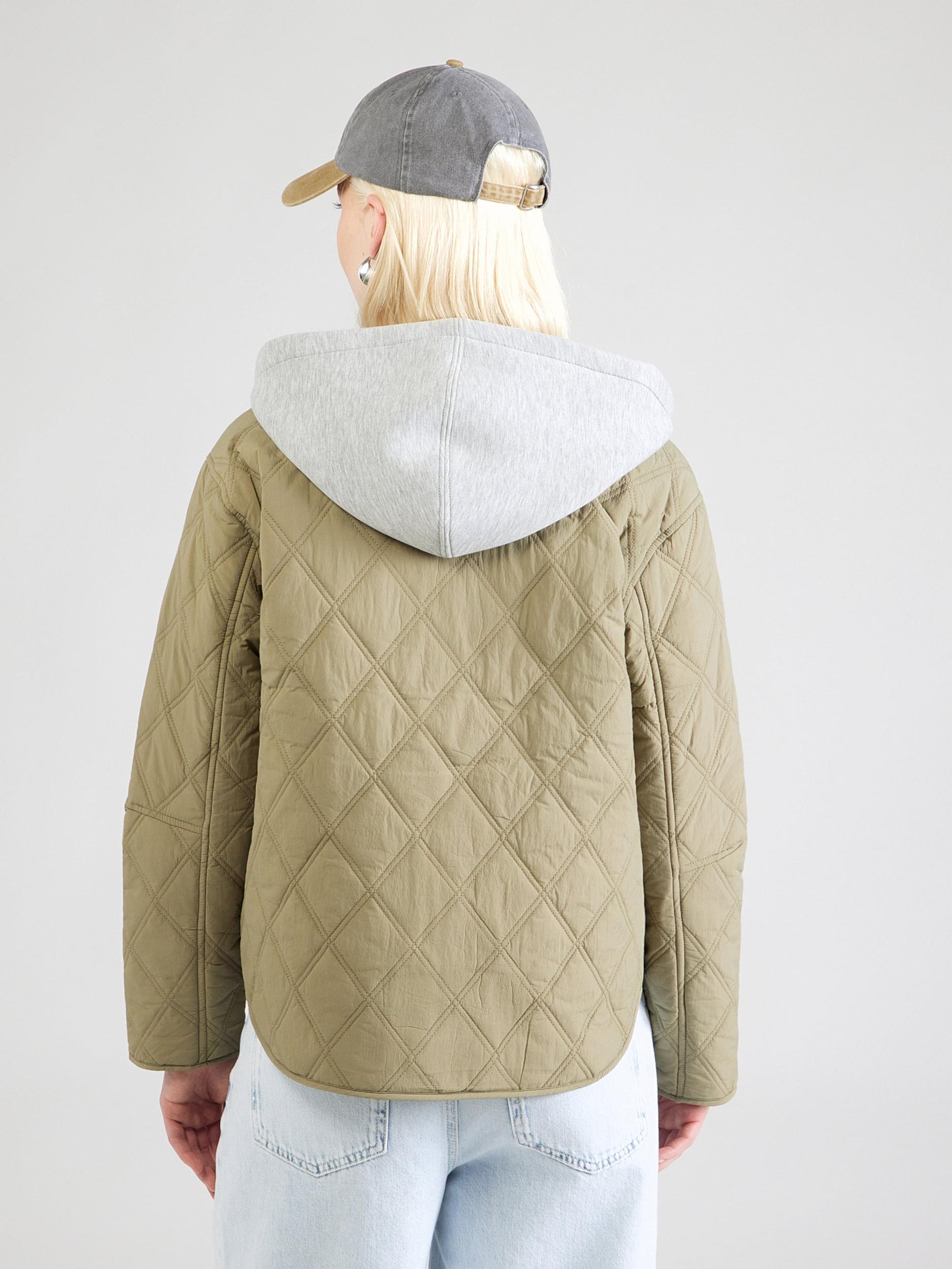 ONLY Prehodna jakna 'ONLRisso' pegasto siva / kaki