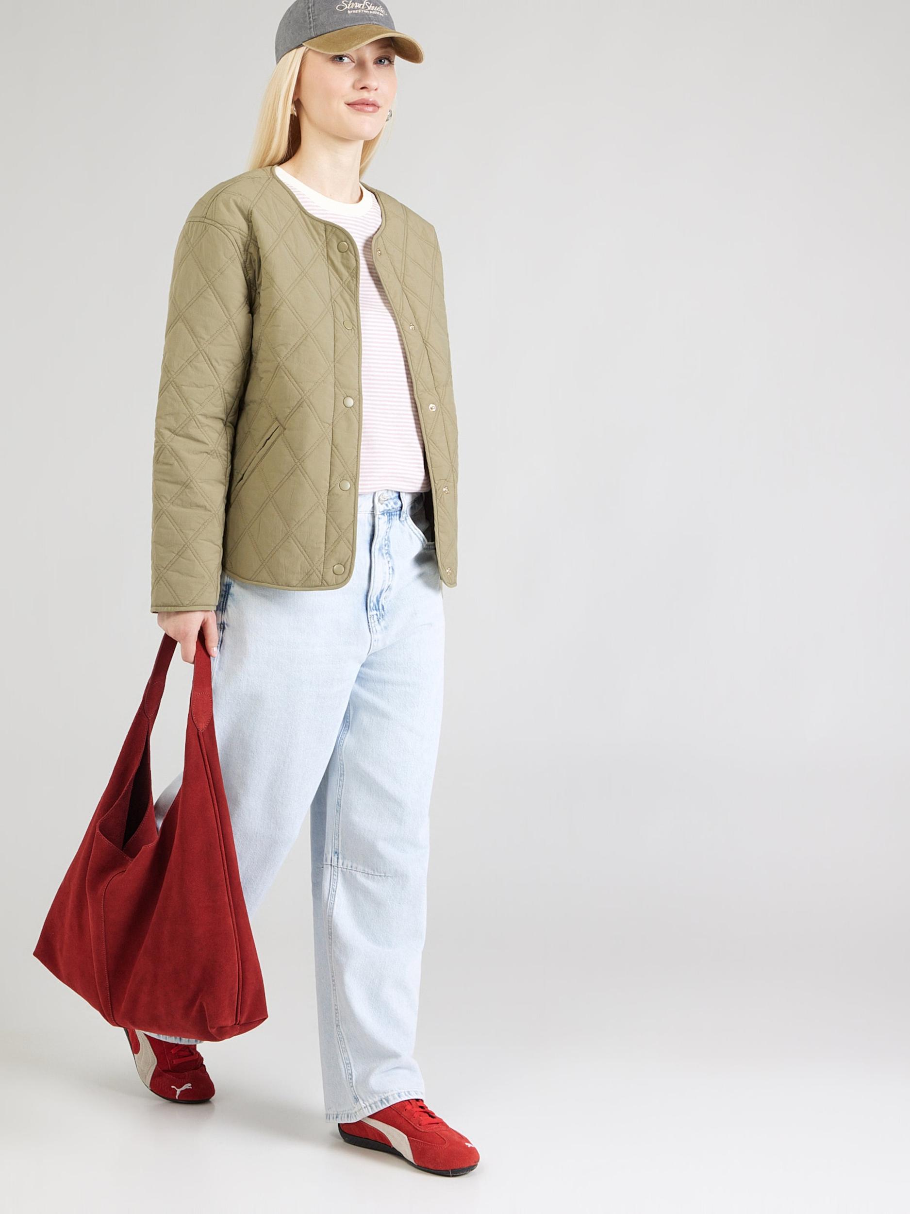 ONLY Prehodna jakna 'ONLRisso' pegasto siva / kaki