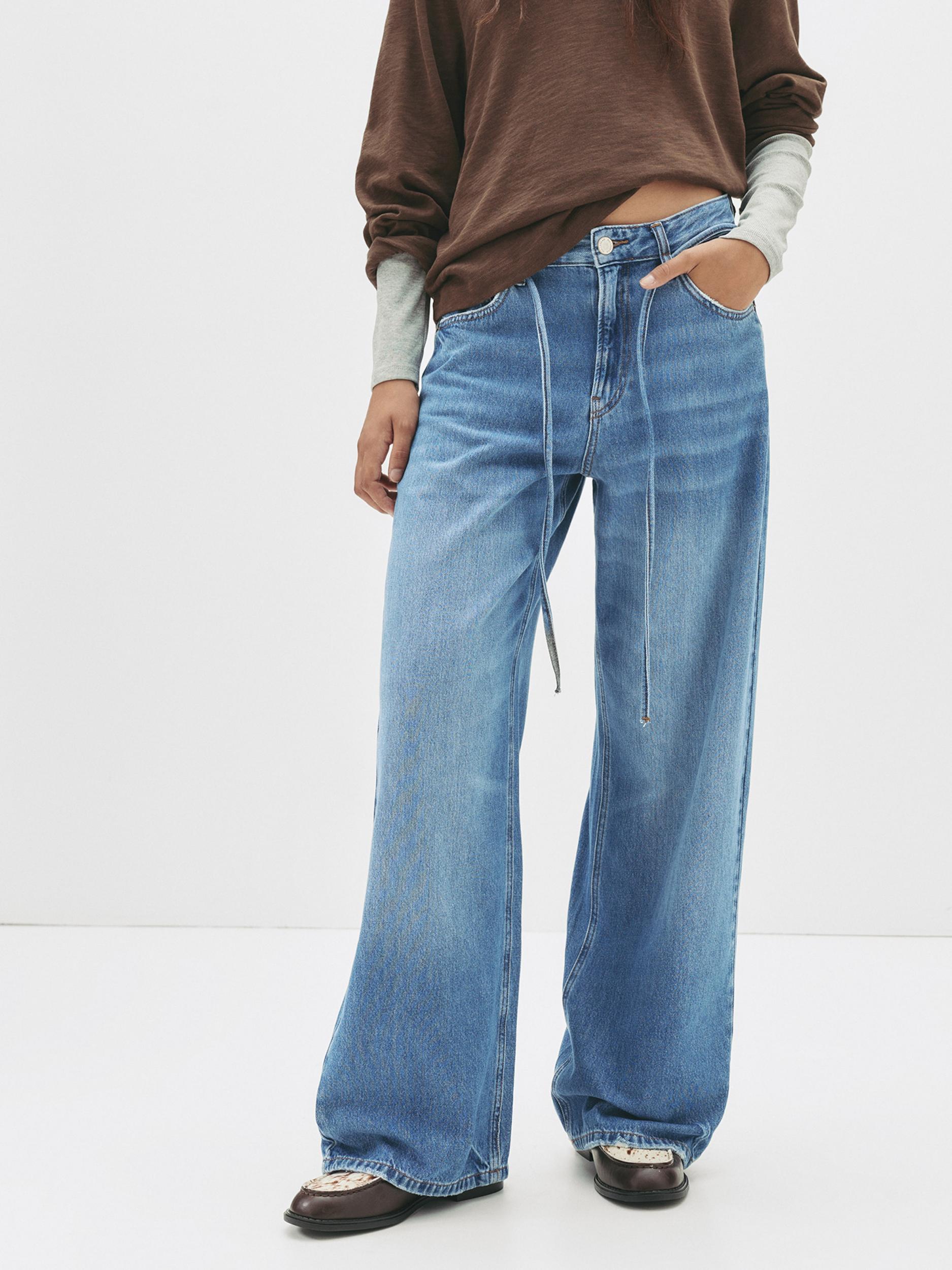 Pull&Bear Kavbojke moder denim