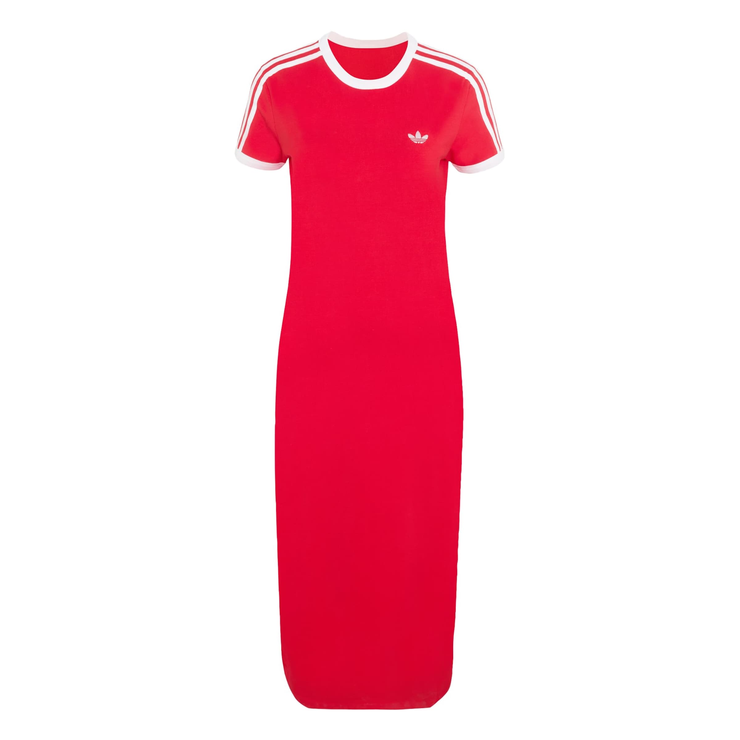ADIDAS ORIGINALS Obleka '3 STRIPES DRESS' rdeča / bela