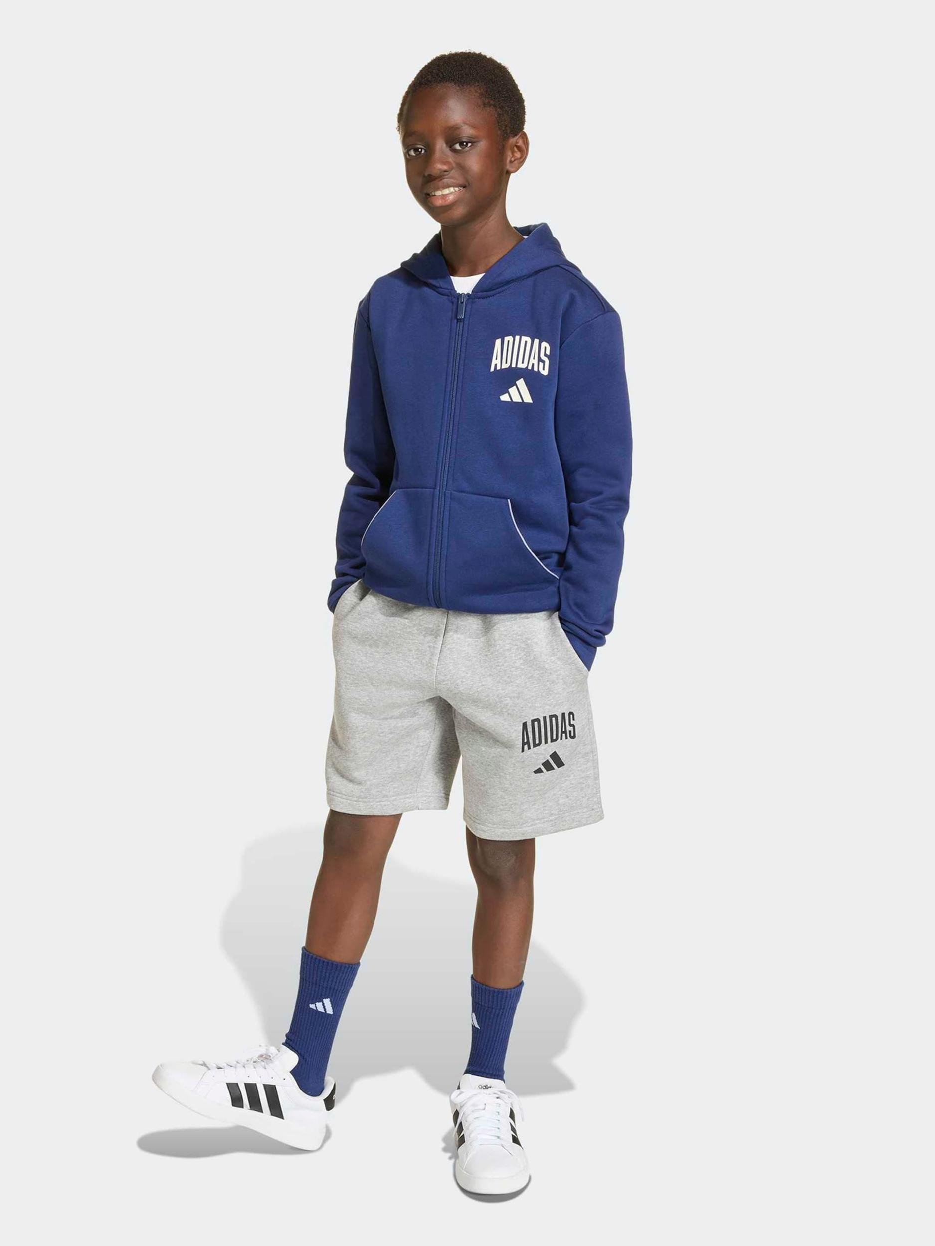 ADIDAS SPORTSWEAR Športna jopa na zadrgo encijan / bela