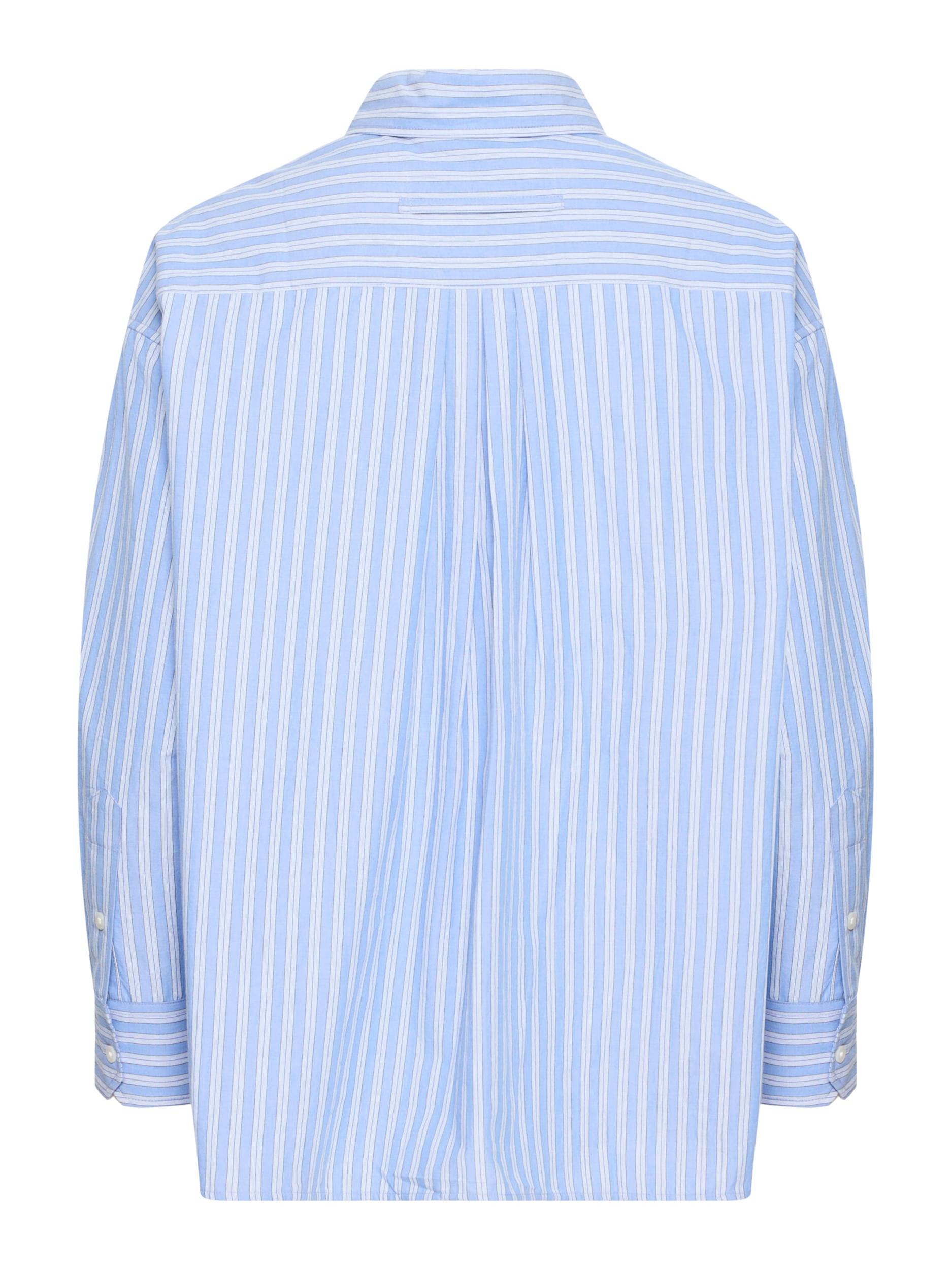 Fransa Bluza 'FRRICKY' svetlo modra / črna / bela