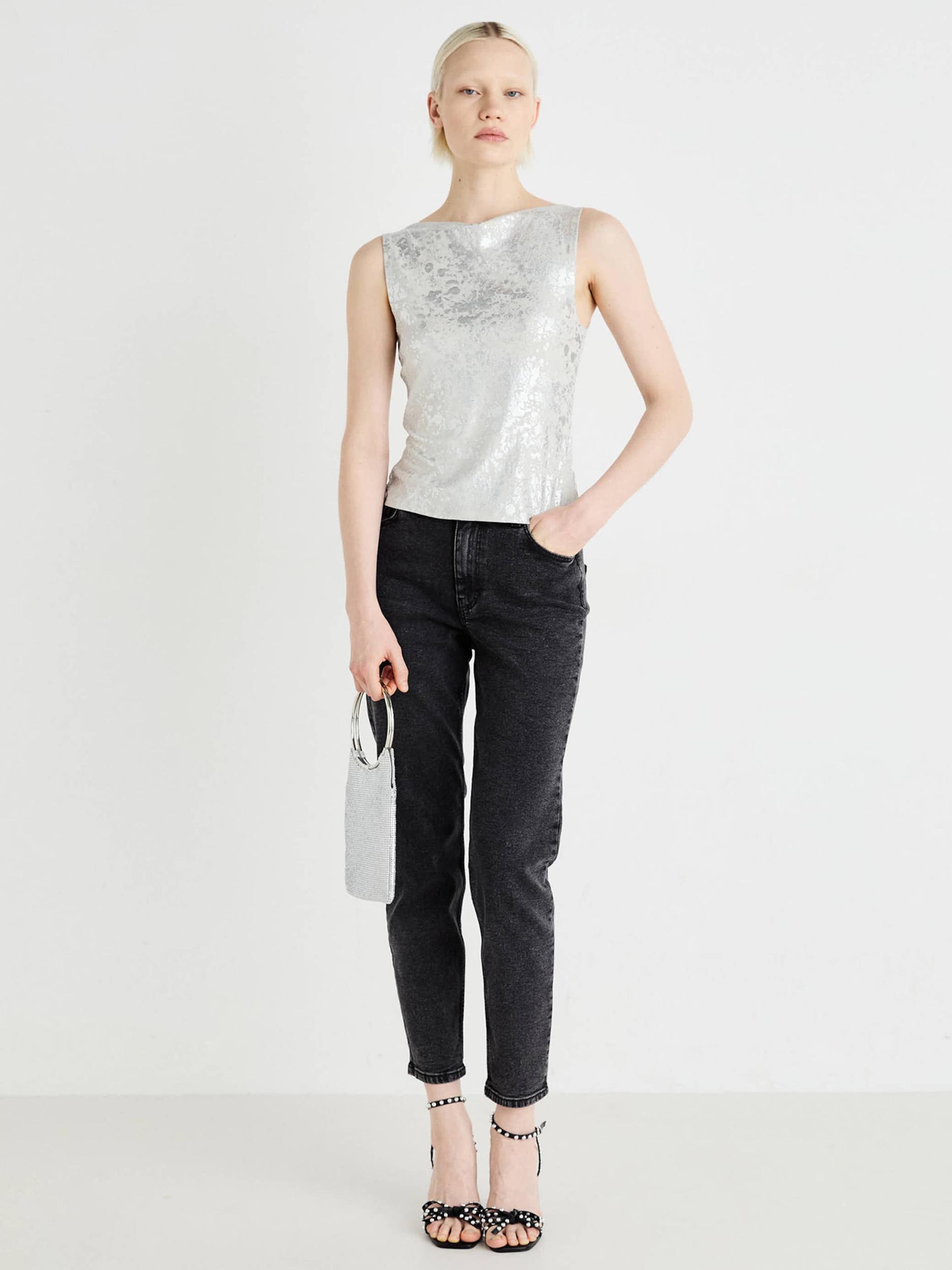 PIECES Kavbojke 'PCKESIA' siv denim