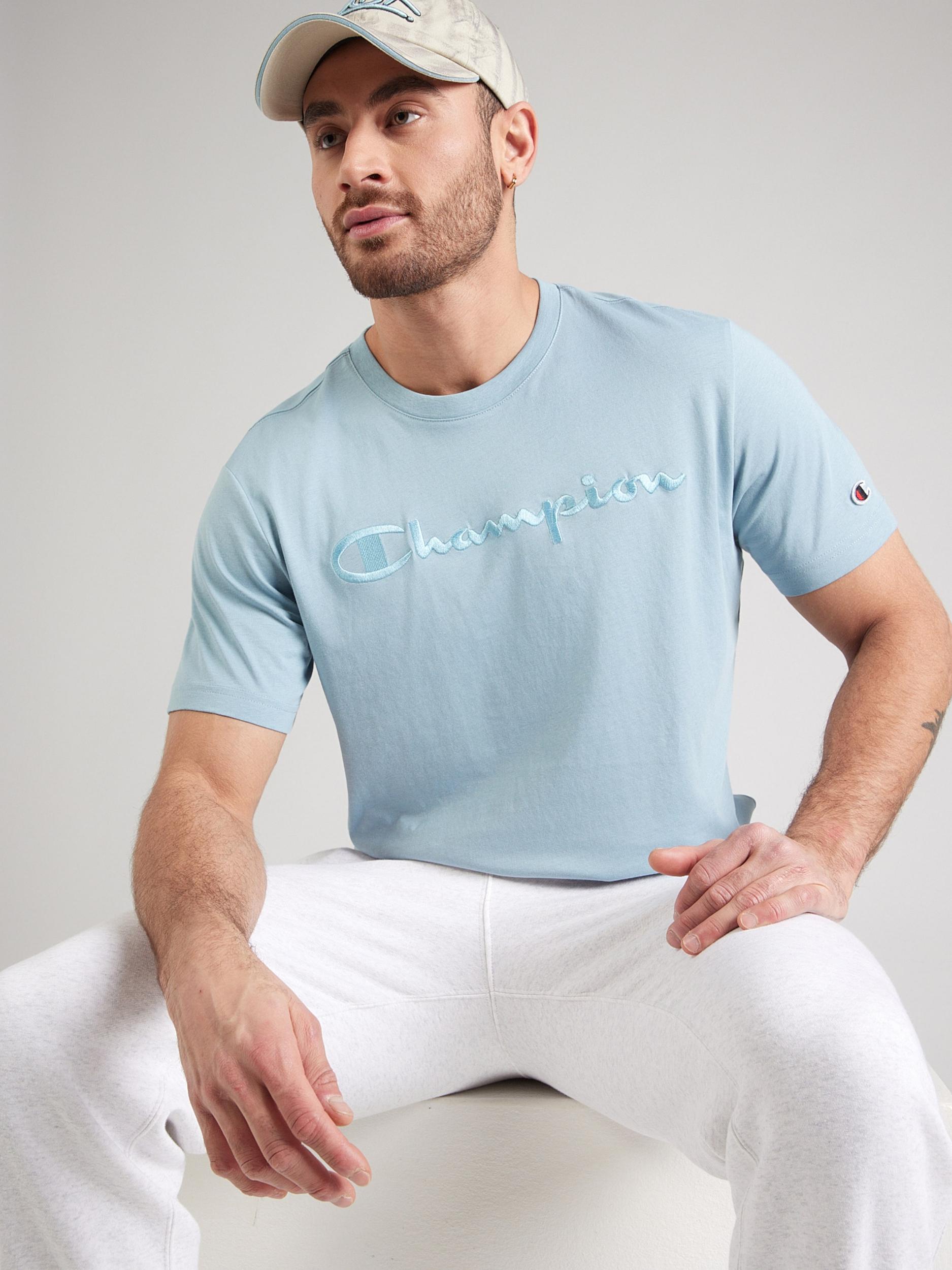 Champion Authentic Athletic Apparel Majica nebeško modra / svetlo modra