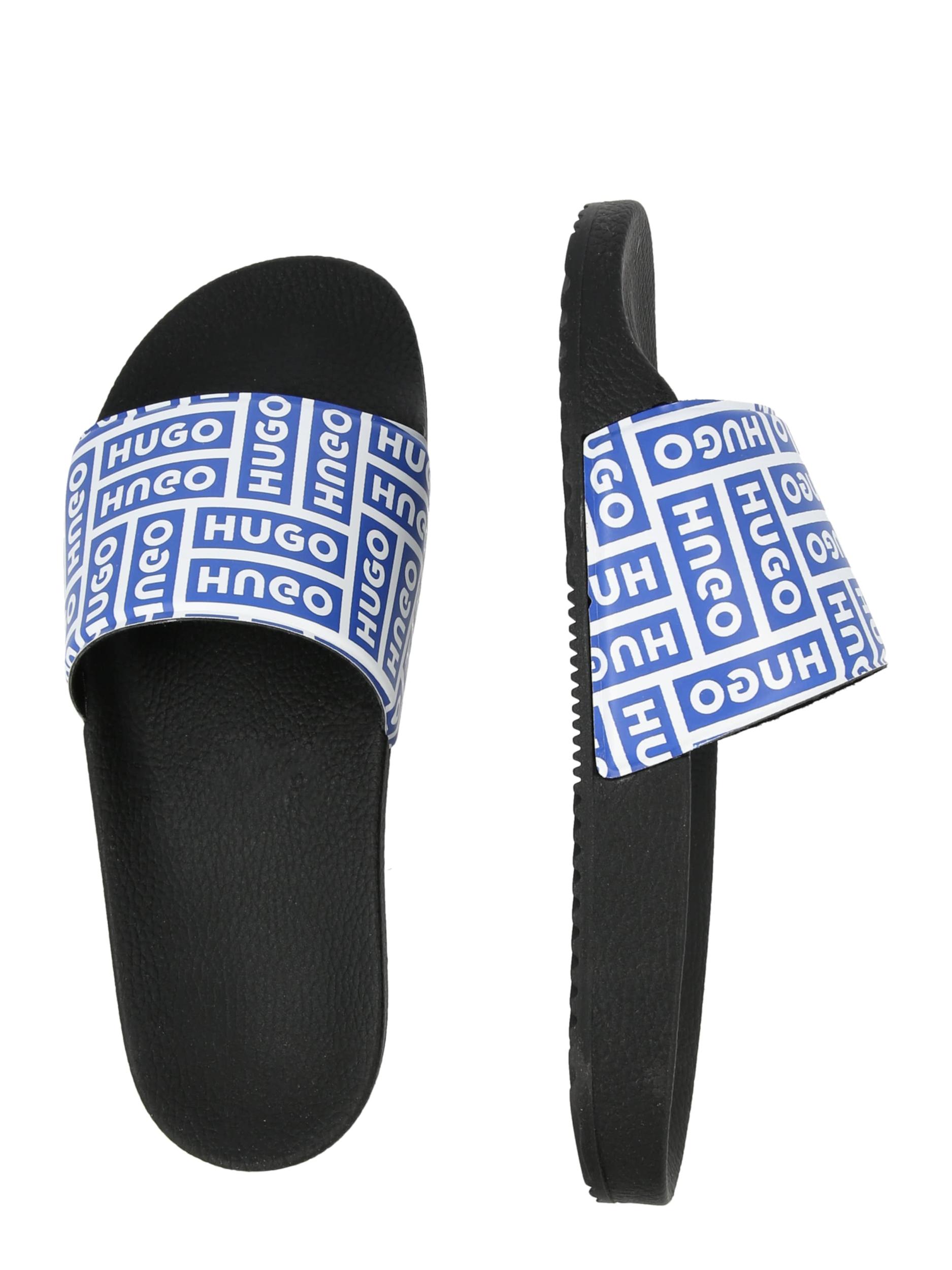 HUGO Nizki natikači 'Timein' modra / bela