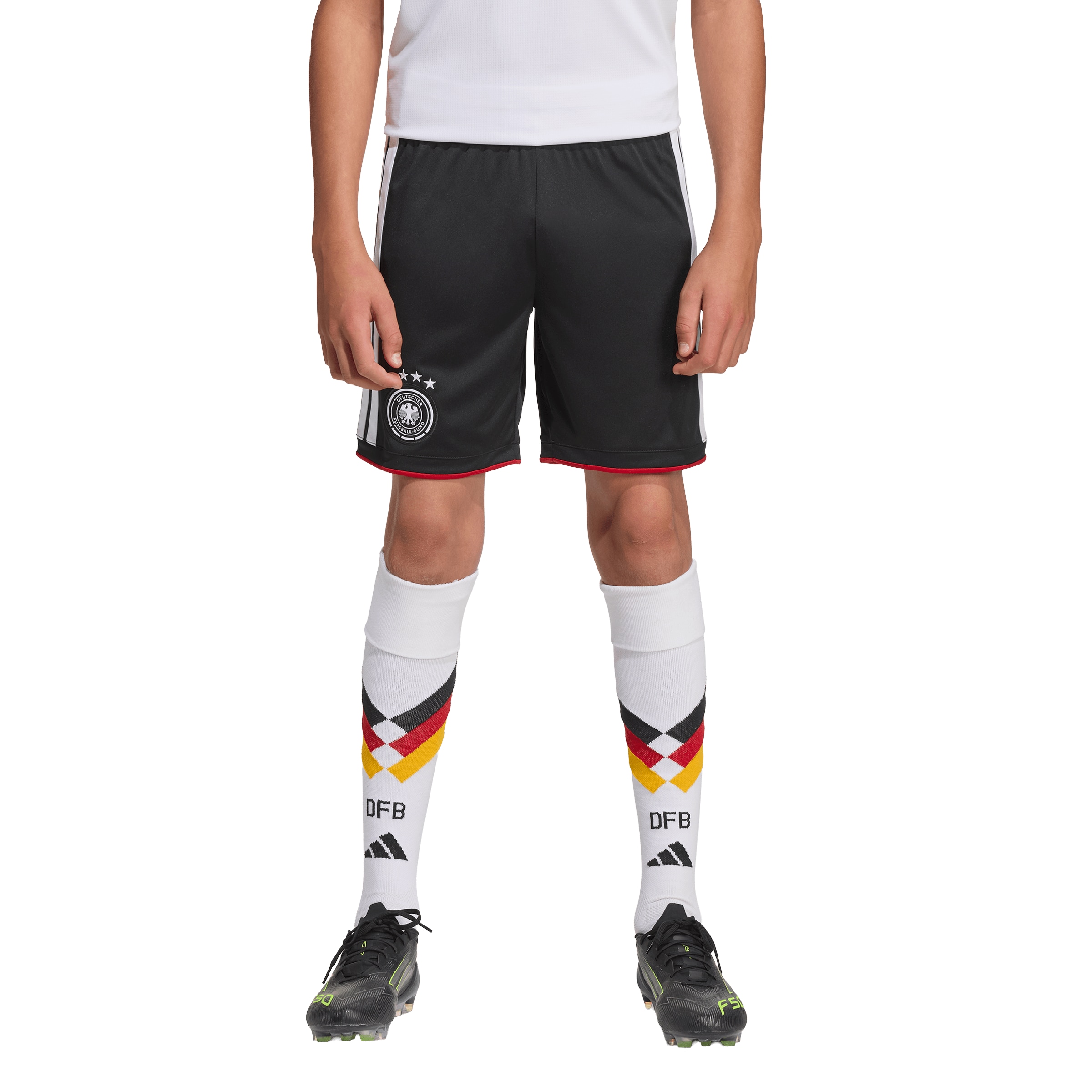 ADIDAS PERFORMANCE Športne hlače 'Deutschland 26' črna / off-bela