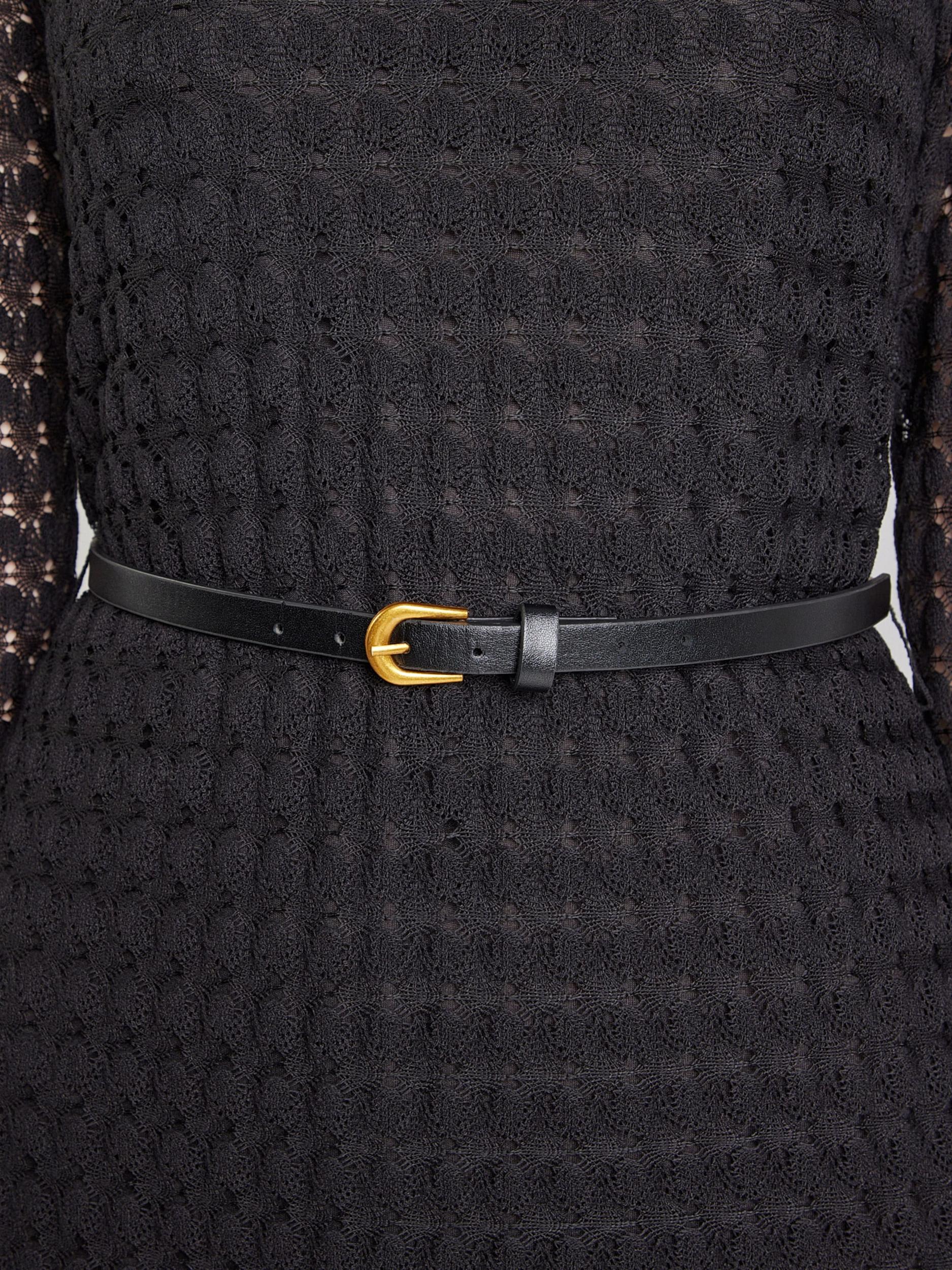 ABOUT YOU Pletena obleka 'Sofia' črna