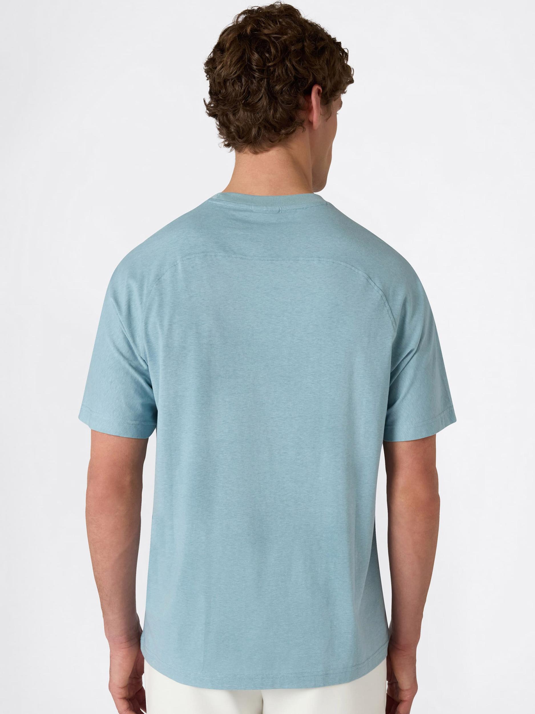 Champion Authentic Athletic Apparel Majica golobje modra / črna