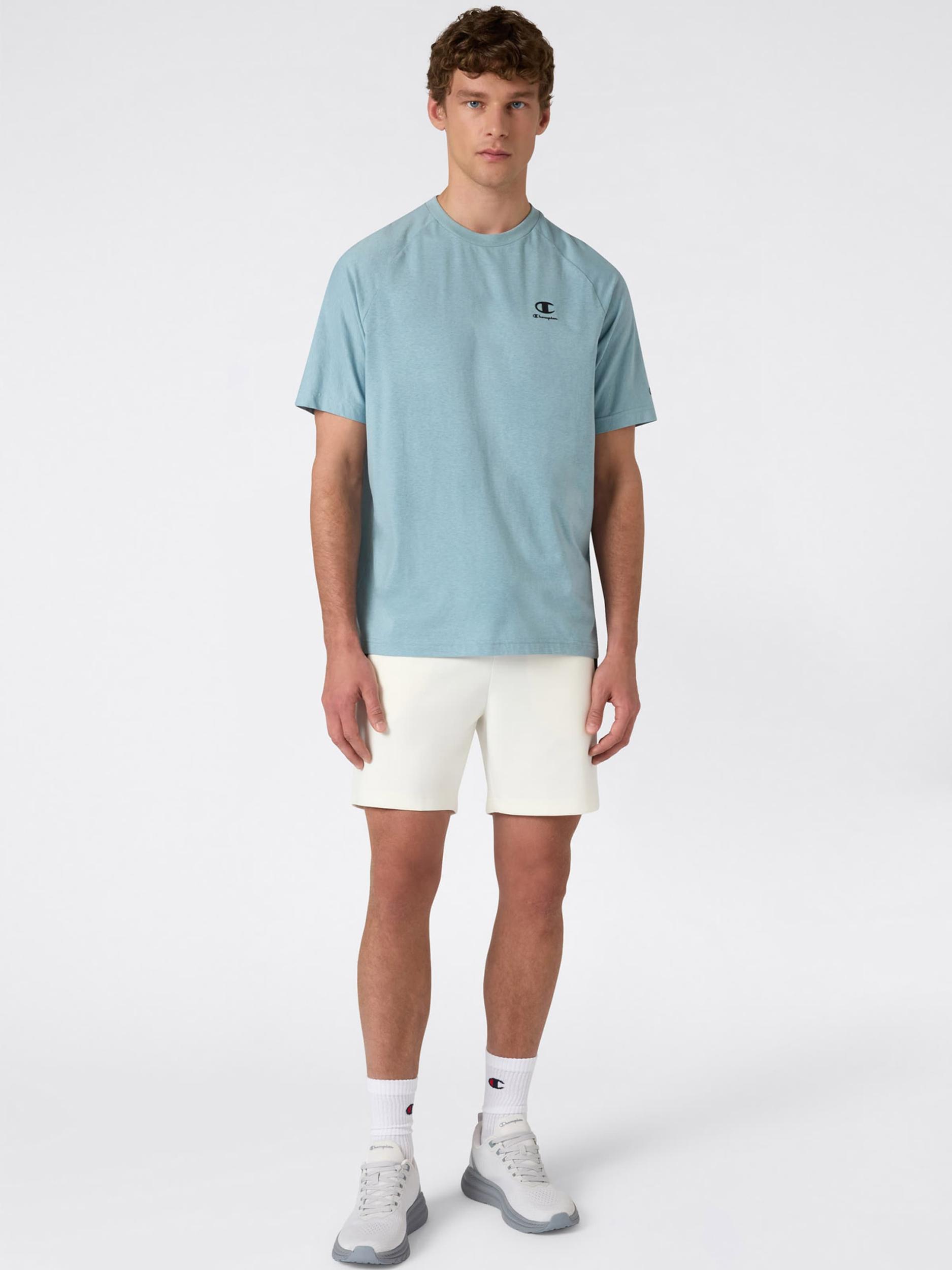 Champion Authentic Athletic Apparel Majica golobje modra / črna