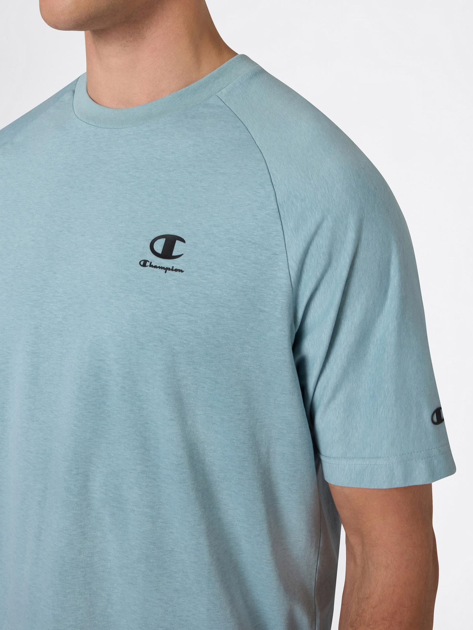 Champion Authentic Athletic Apparel Majica golobje modra / črna