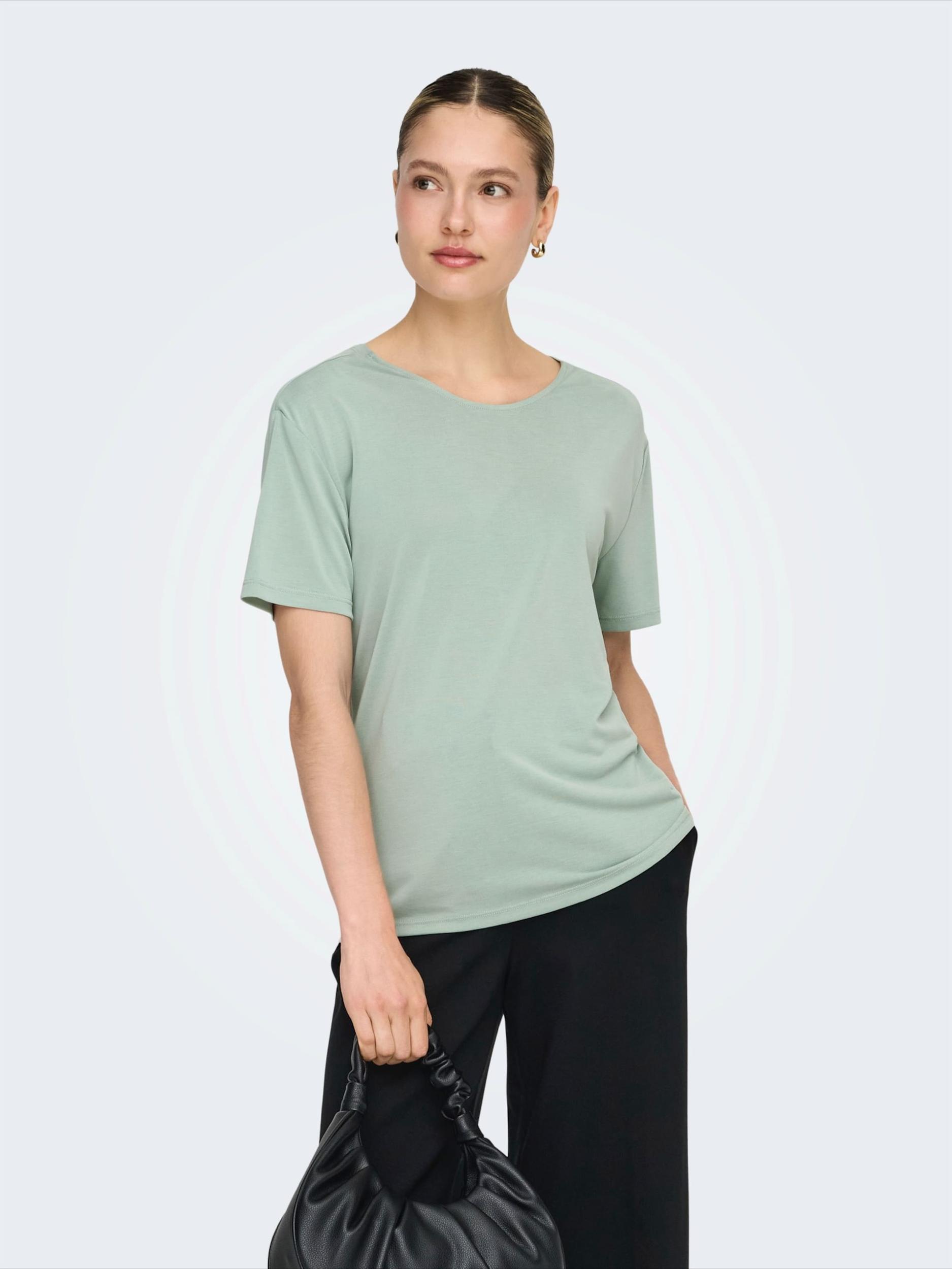 ONLY Majica 'ONLFREE LIFE' pastelno zelena