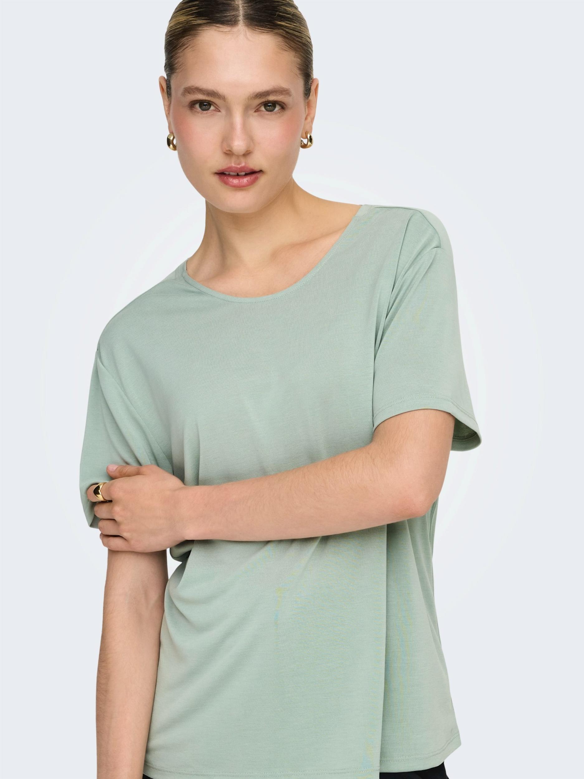 ONLY Majica 'ONLFREE LIFE' pastelno zelena