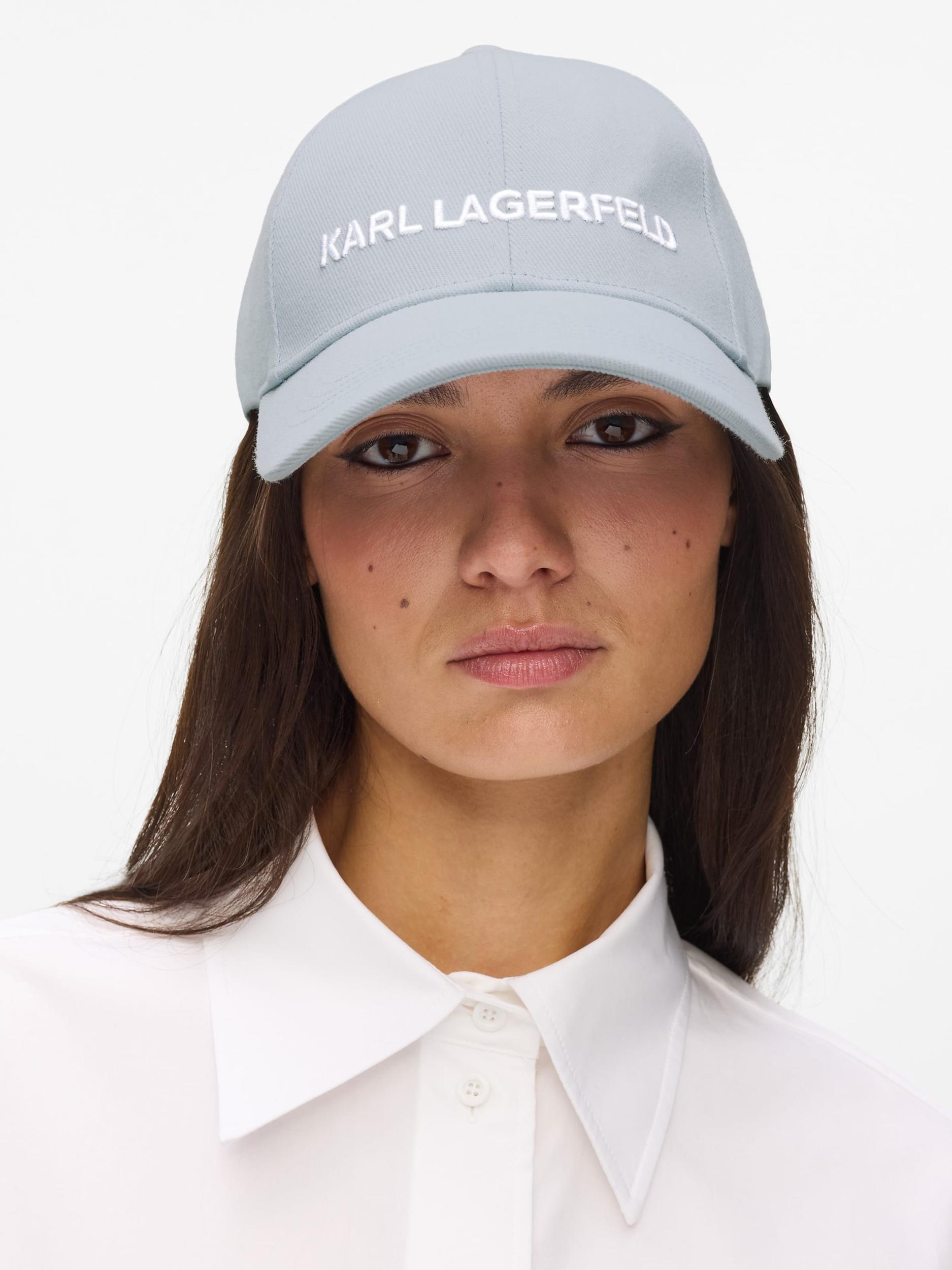 Karl Lagerfeld Kapa svetlo modra / bela