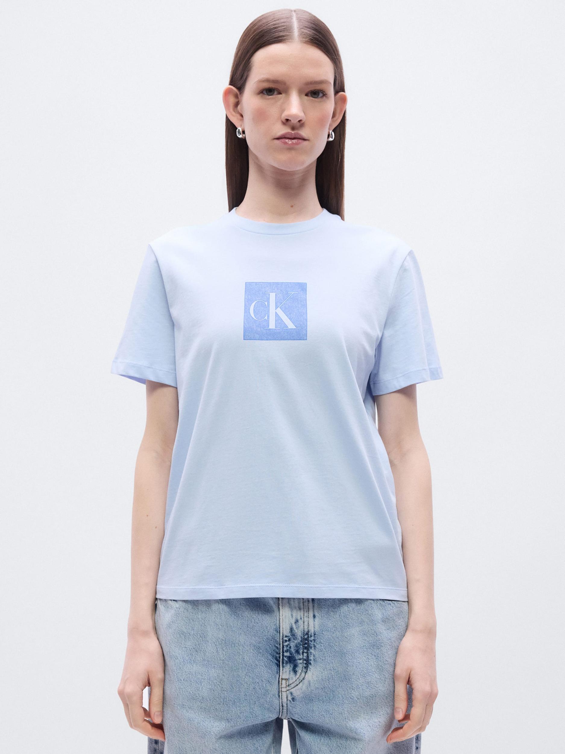 Calvin Klein Jeans Majica modra / svetlo modra