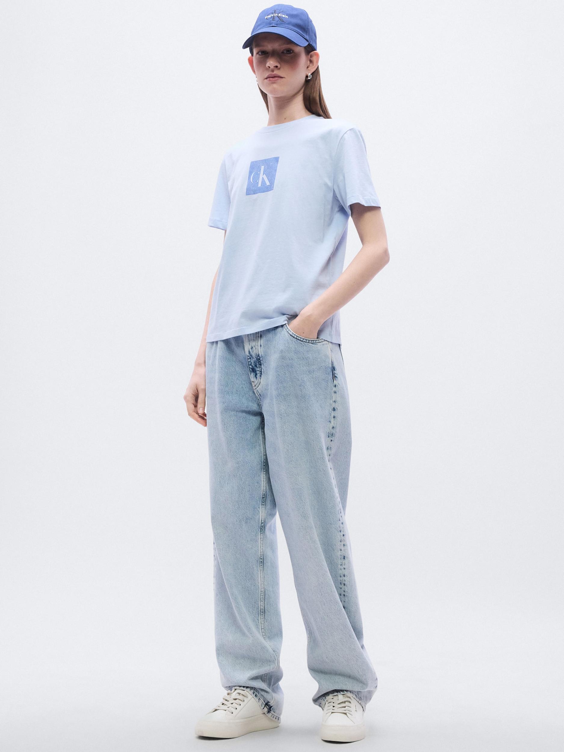 Calvin Klein Jeans Majica modra / svetlo modra