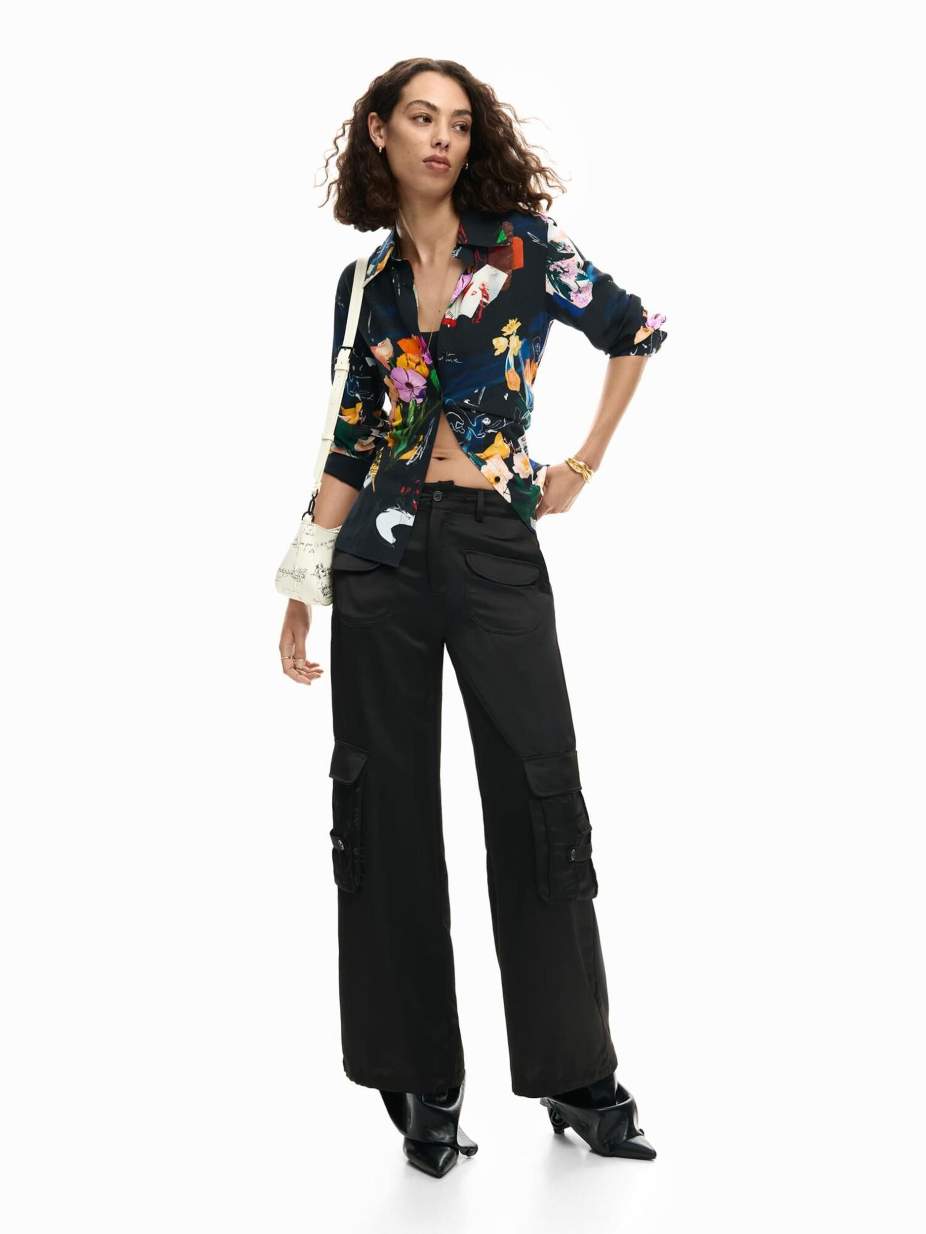 Desigual Majica mešane barve / črna