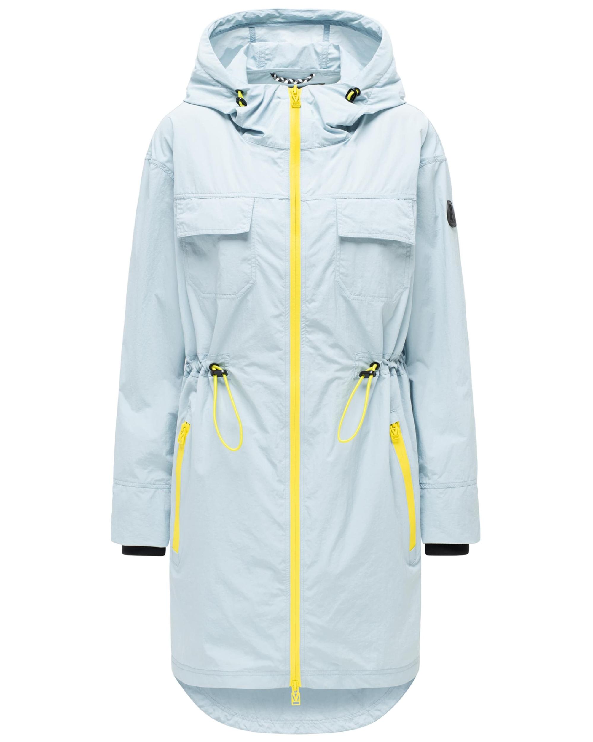 MARIKOO Prehodna jakna 'Trüffelbonbon 16' pastelno modra / temno rumena