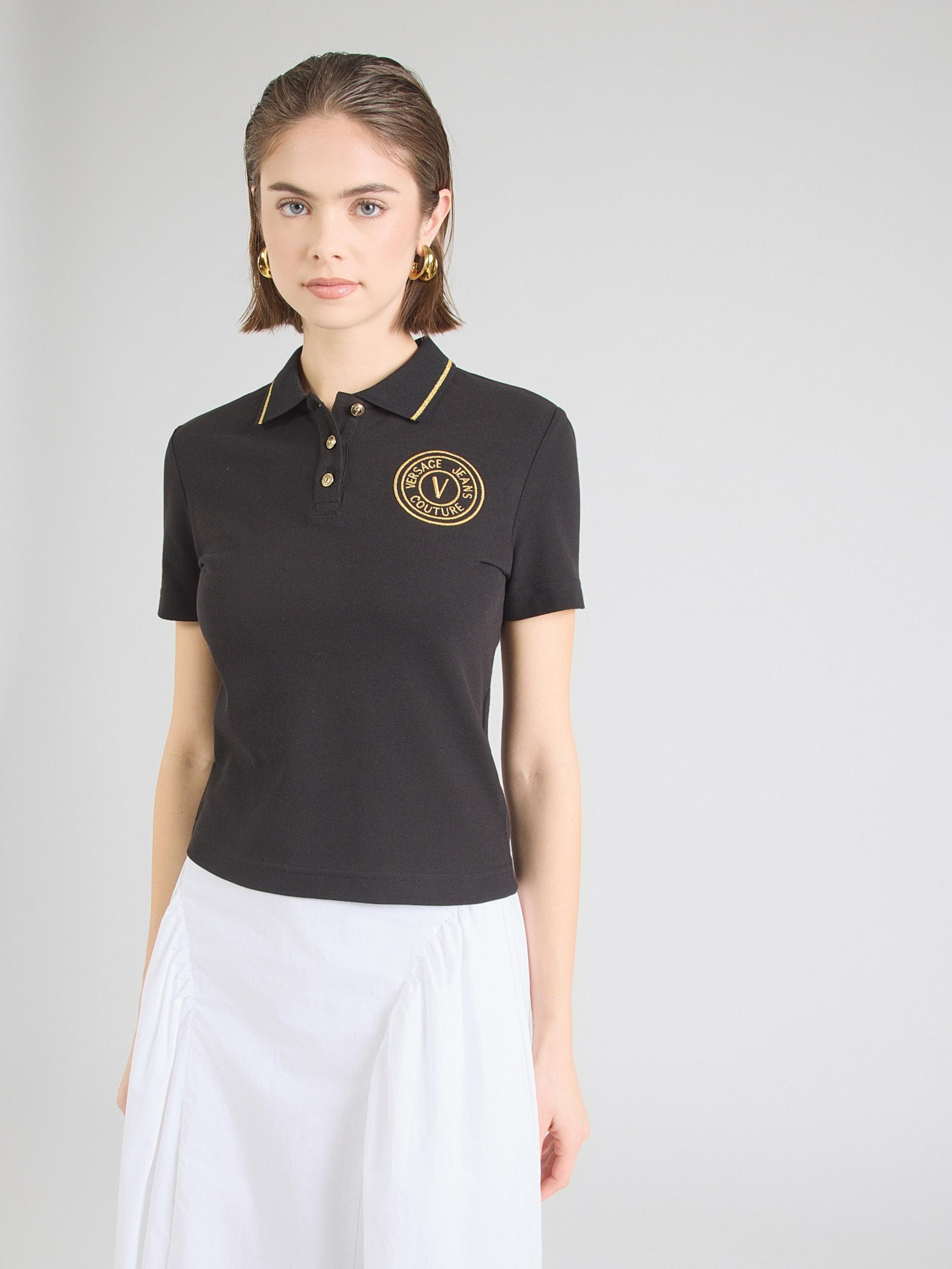 Versace Jeans Couture Majica '80HAGT02' črna