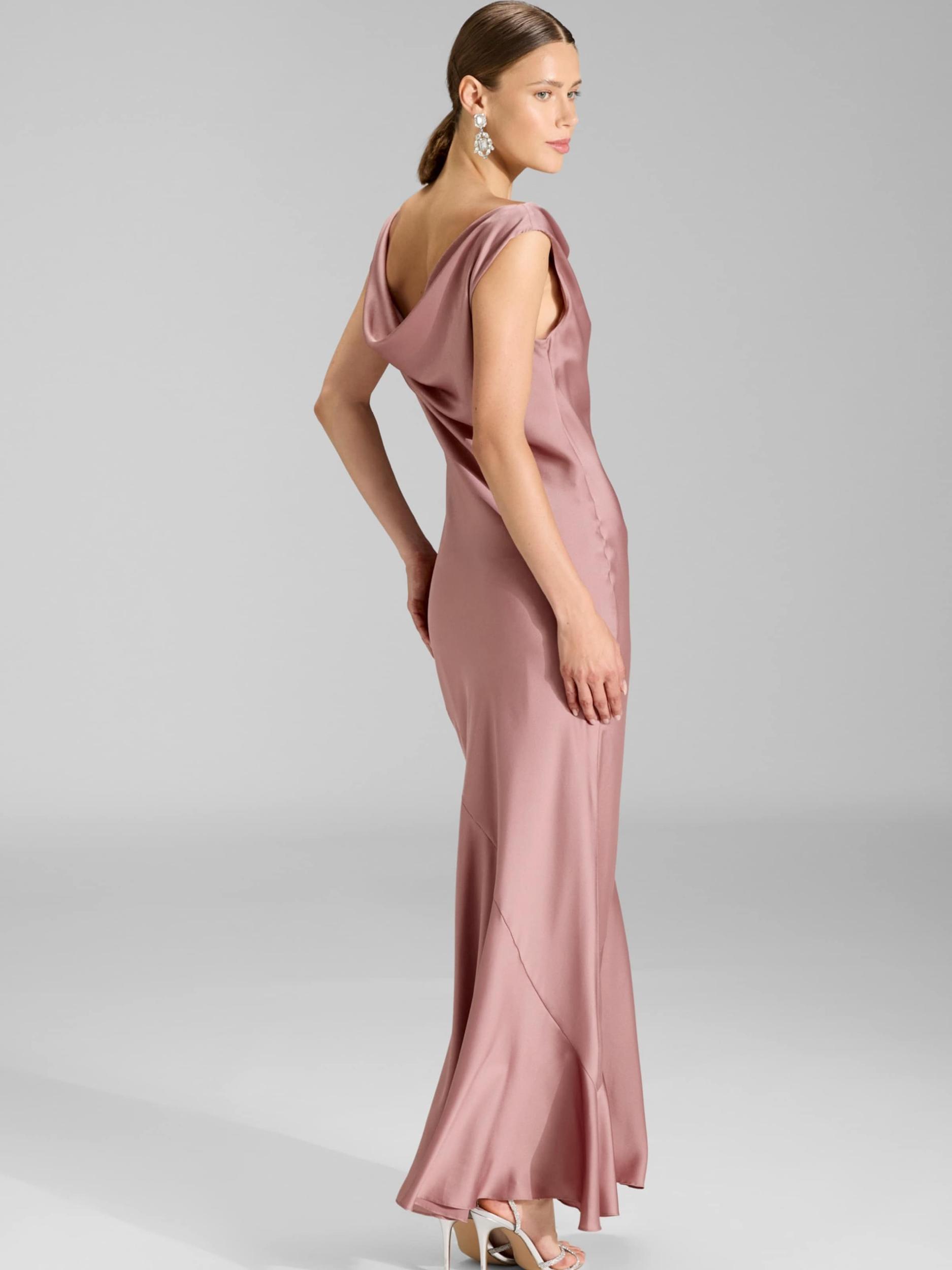 SWING Večerna obleka roza