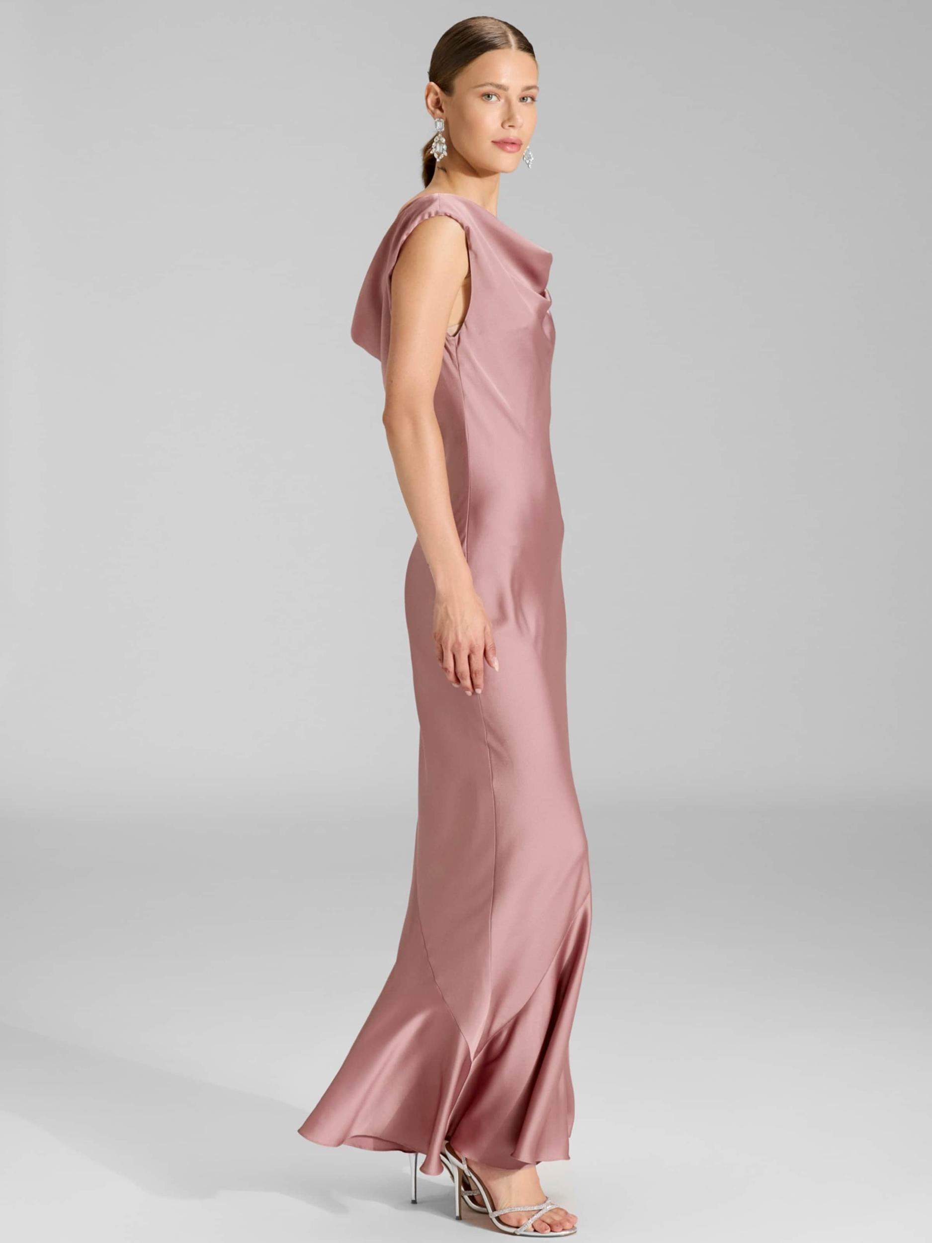 SWING Večerna obleka roza