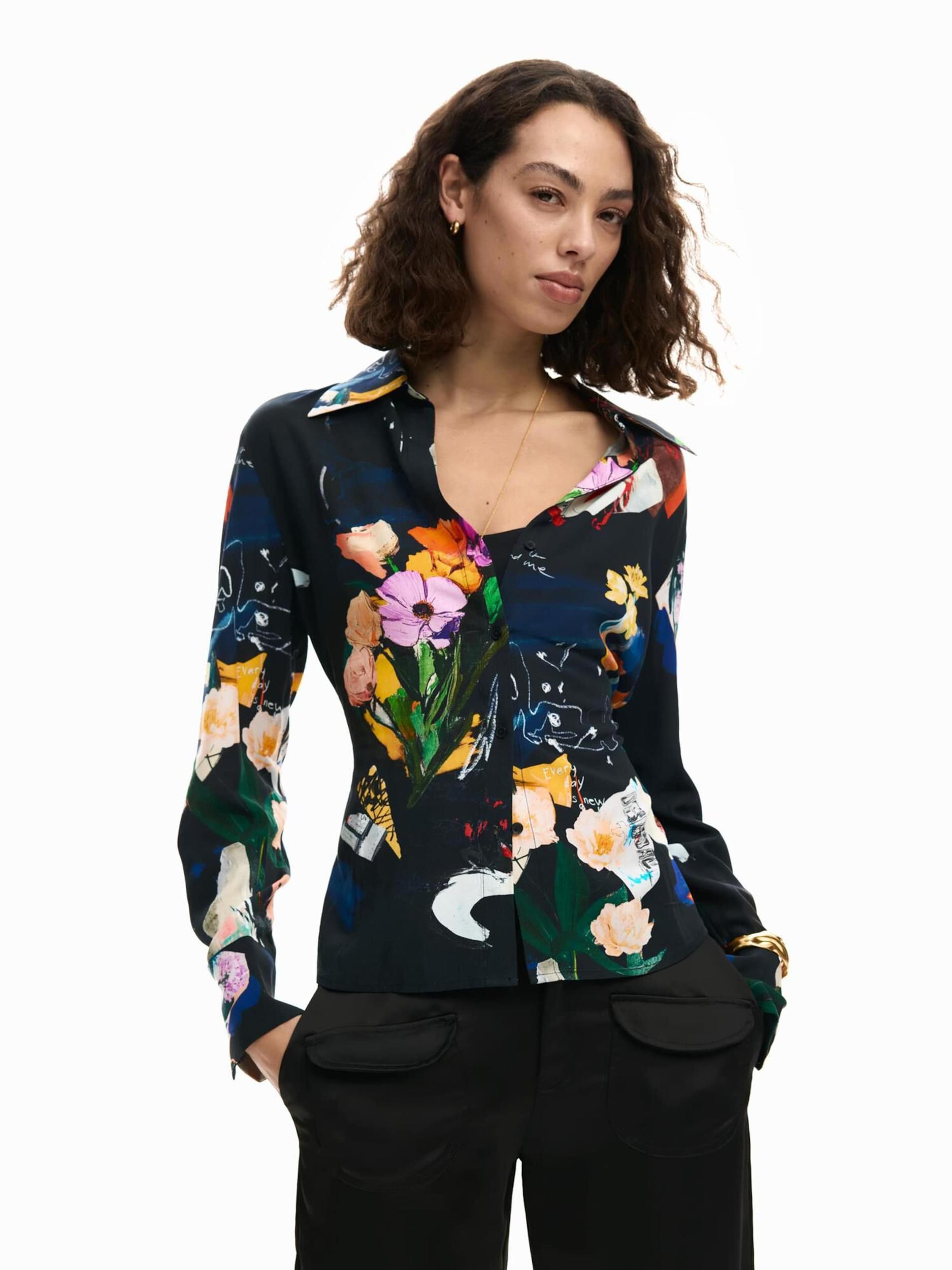 Desigual Majica mešane barve / črna