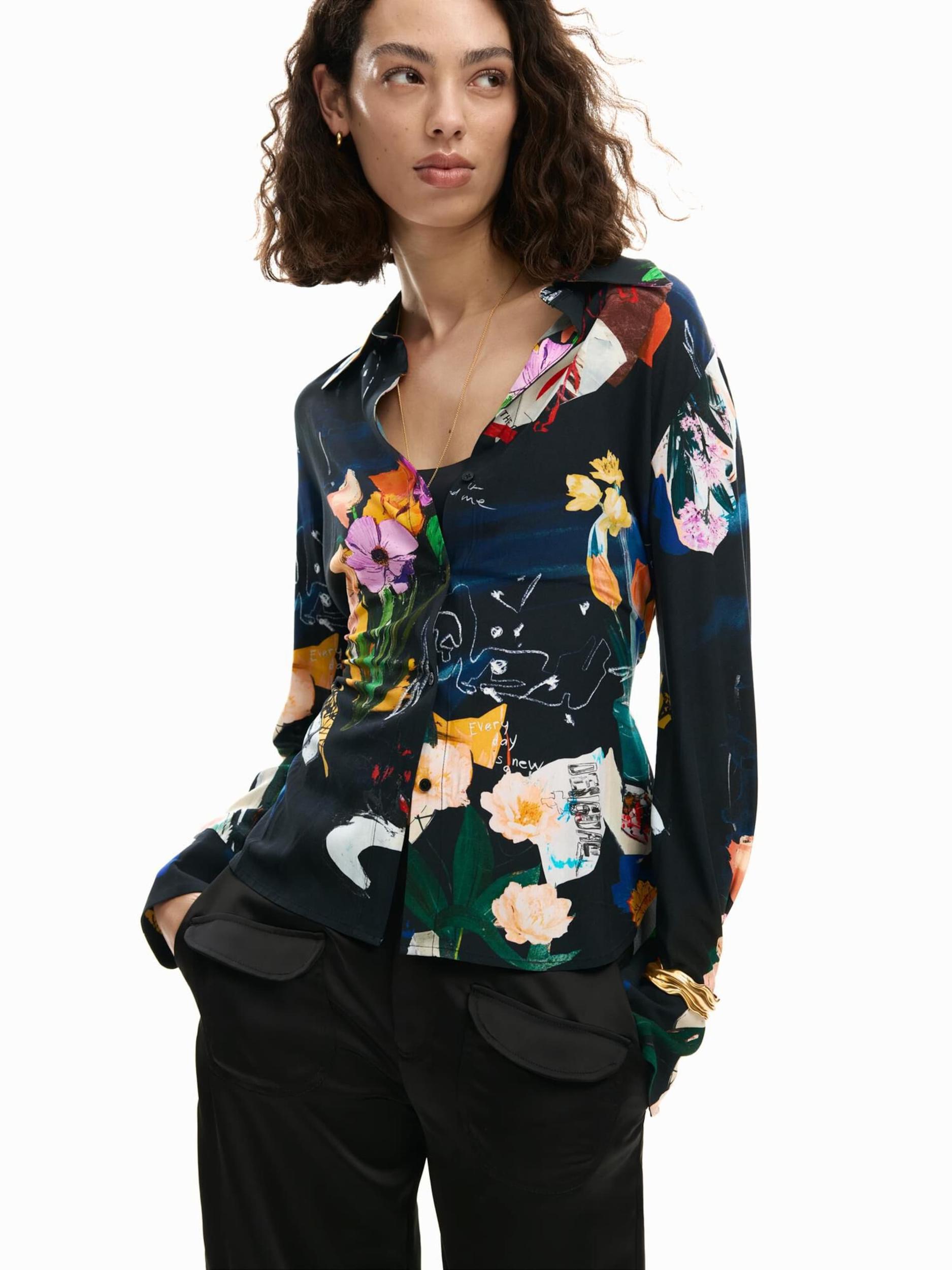 Desigual Majica mešane barve / črna