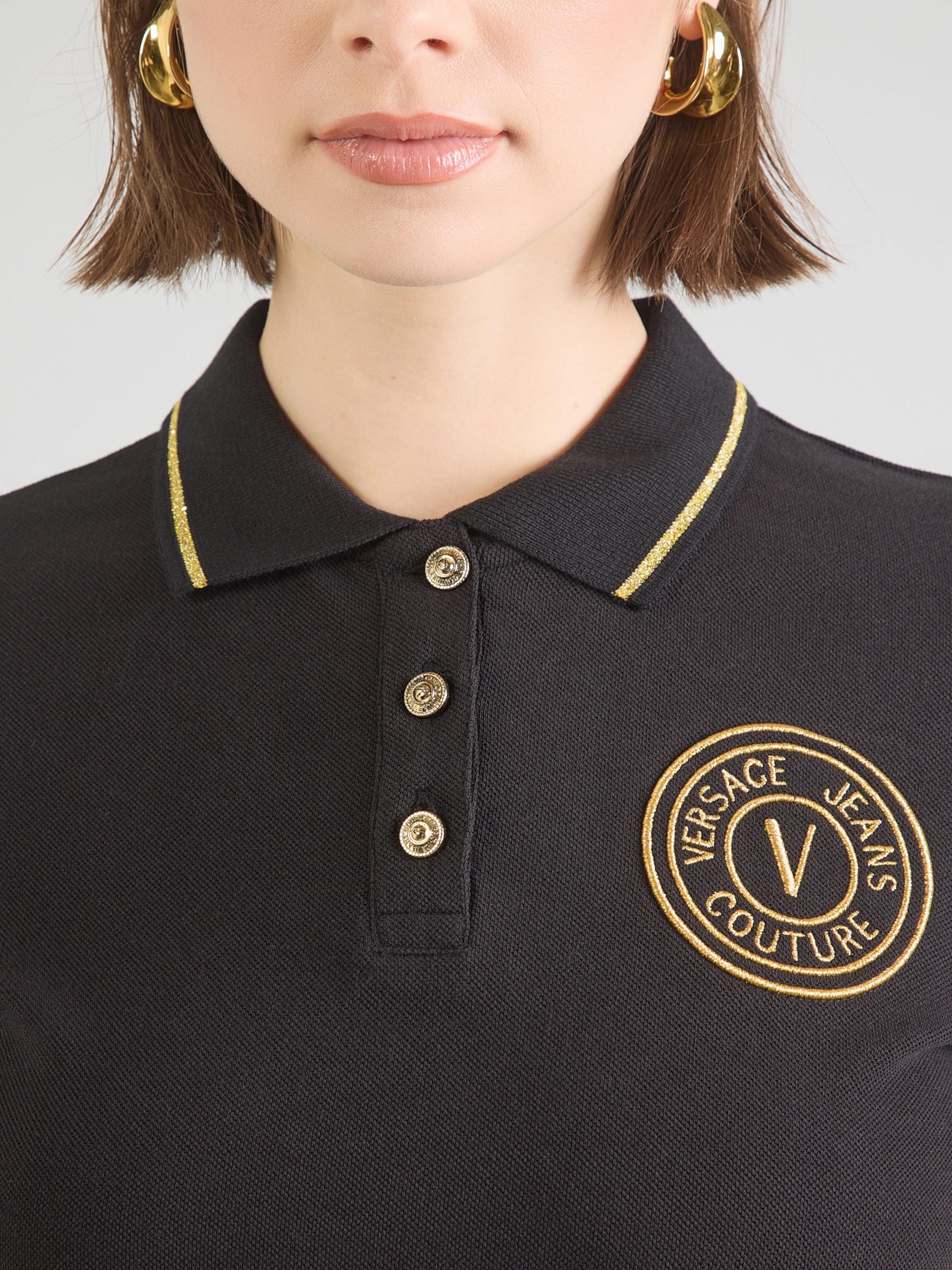 Versace Jeans Couture Majica '80HAGT02' črna