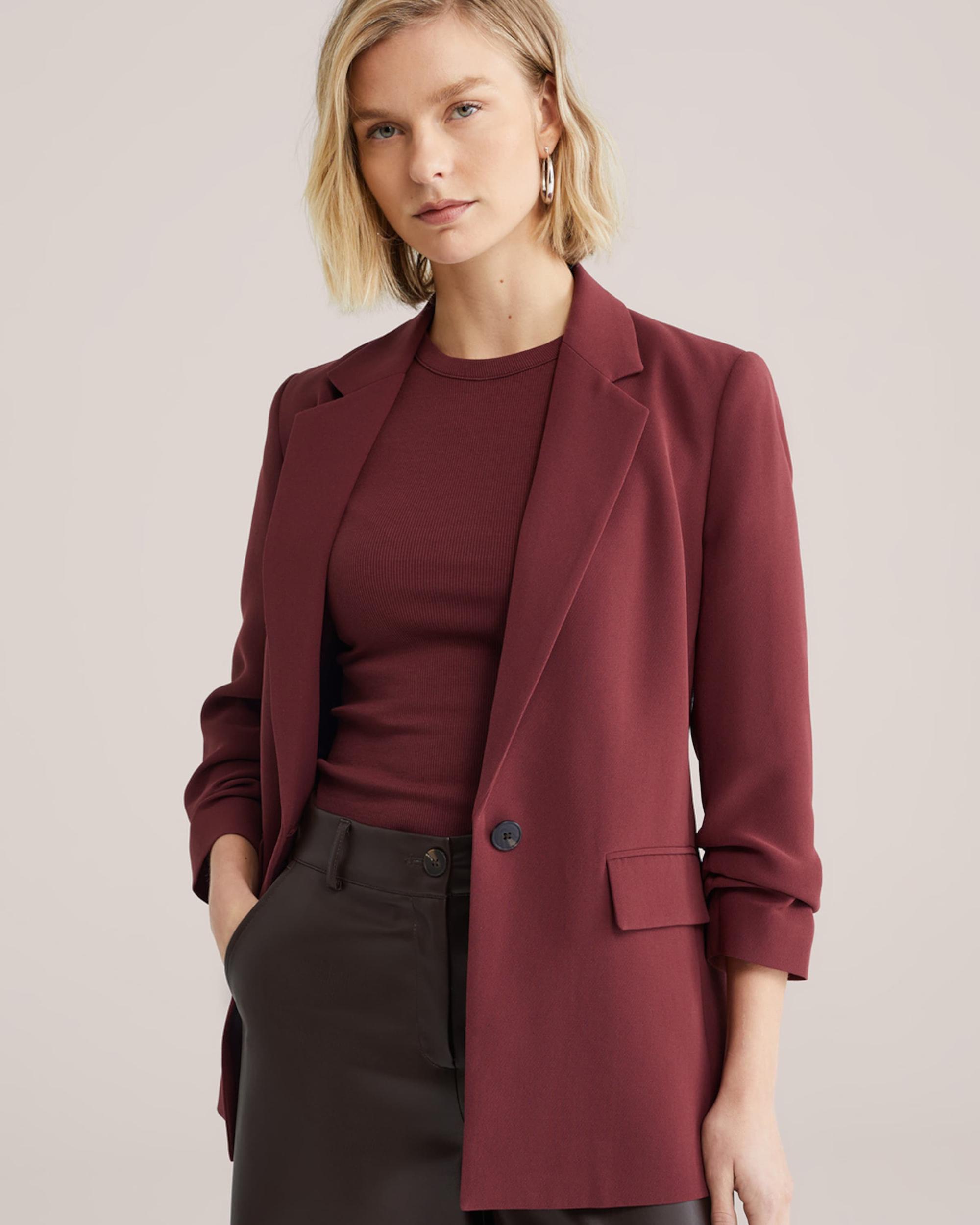 WE Fashion Blazer vinsko rdeča