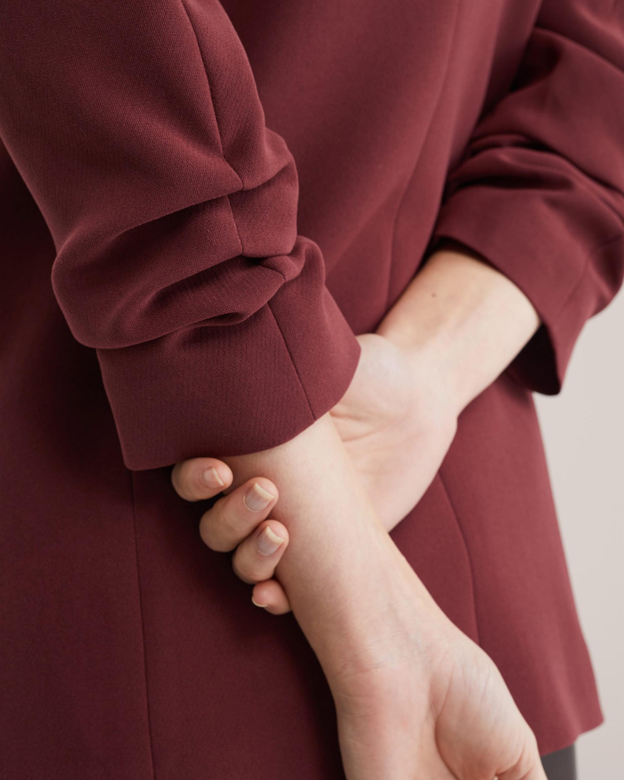 WE Fashion Blazer vinsko rdeča